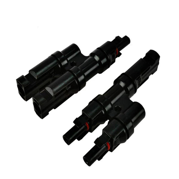 Natures Generator MC4 Branch Connector for Solar Panels - Waterproof Y Splitter Cable for Connecting Multiple Solar Modules - Ideal for Off-Grid Power Systems, RV, and Home Solar Installations