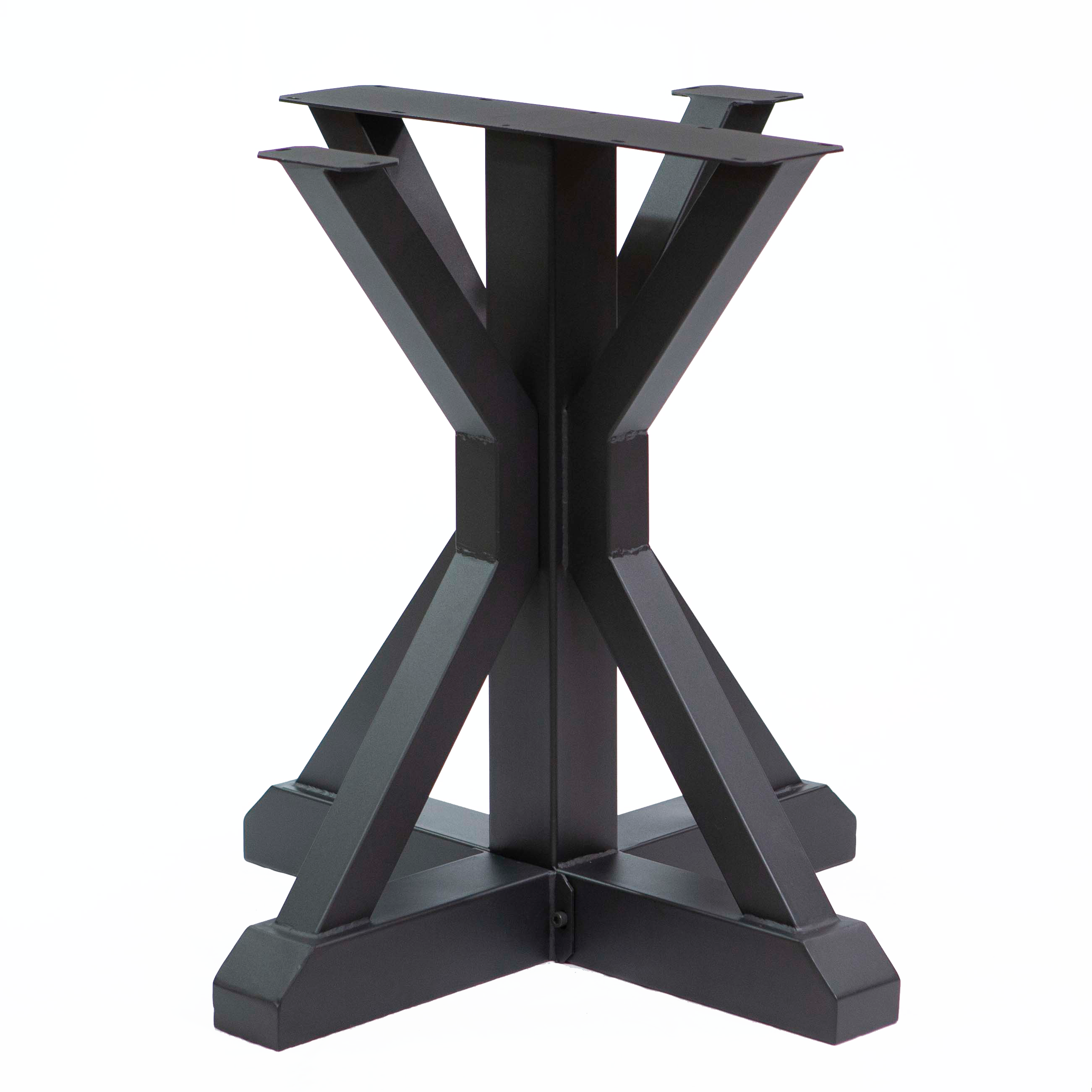 SS511 Round Dining Table Legs - 1 Set of 710mm Tall Metal Trestle Legs for Kitchen, Restaurant & Home Furniture | Sturdy Support for Dining Tables, Countertops & Workbenches
