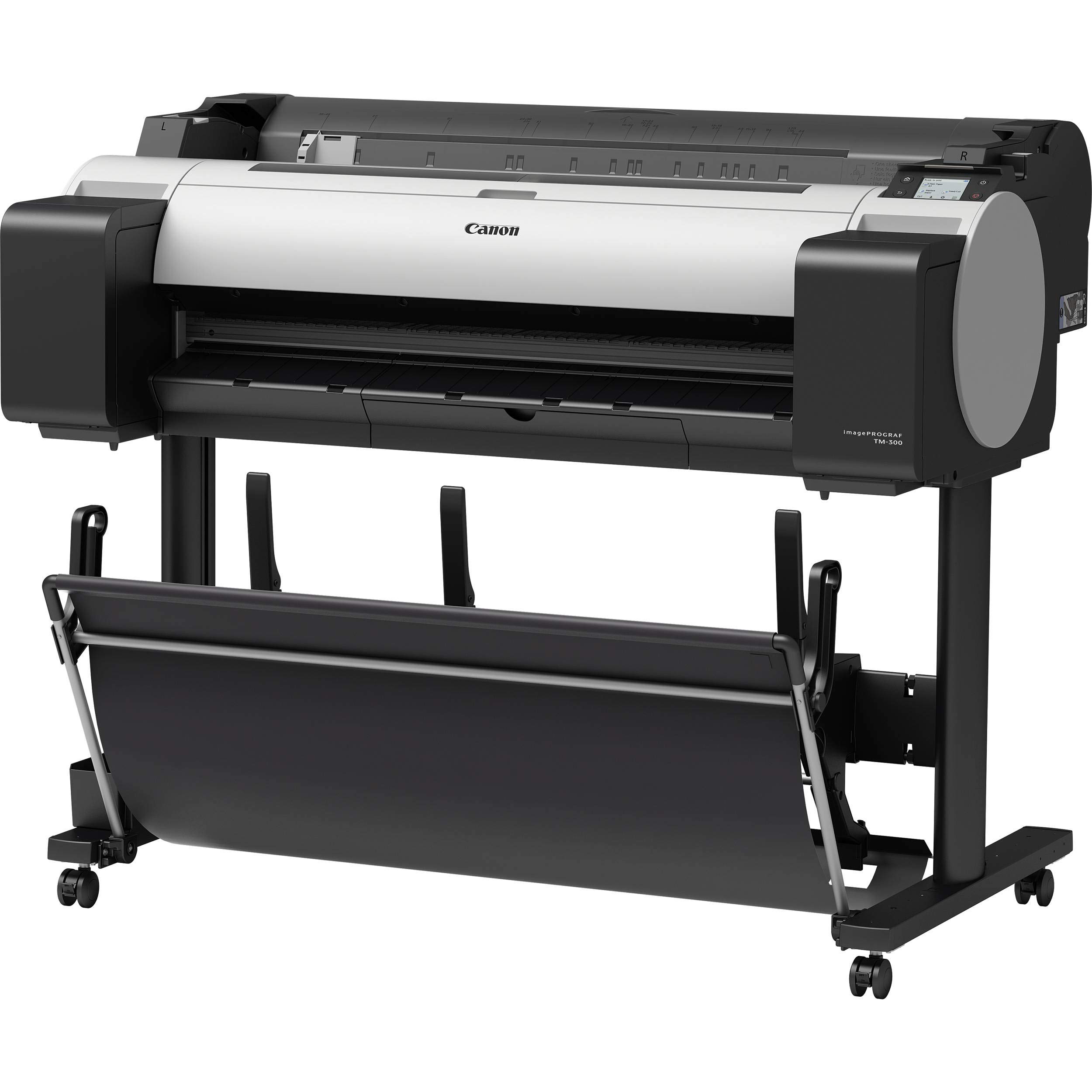 Canon imagePROGRAF TM-300 Large Format Color Printer Plotter with Ink Tank Set & CES Imaging Paper - Perfect for CAD, Engineering Drawings, and Professional Photo Printing