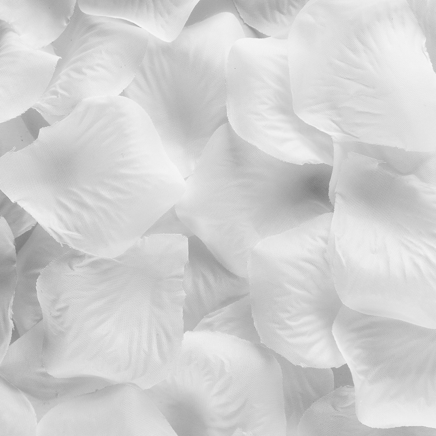 1000pcs White Silk Fabric Mini Rose Petals - Premium Wedding Decorations for Aisle Scattering, Bridal Shower, Table Centerpieces & Romantic Events