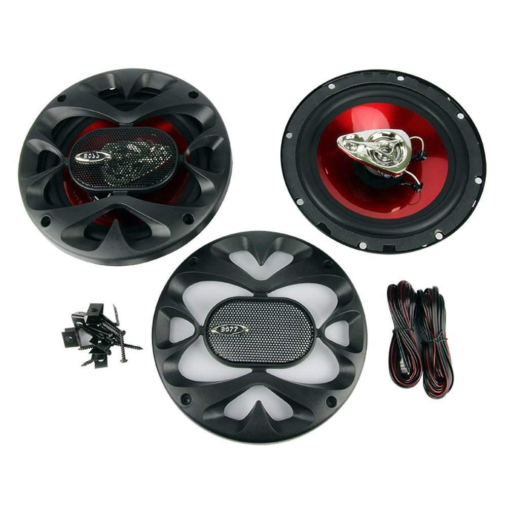 Boss CH6530 6.5 Inch 300 Watt 3-Way Coaxial Car Speakers (6 Pack) - Premium Sound Quality for Cars, Trucks & SUVs - Perfect for Road Trips, Commuting & Music Enthusiasts