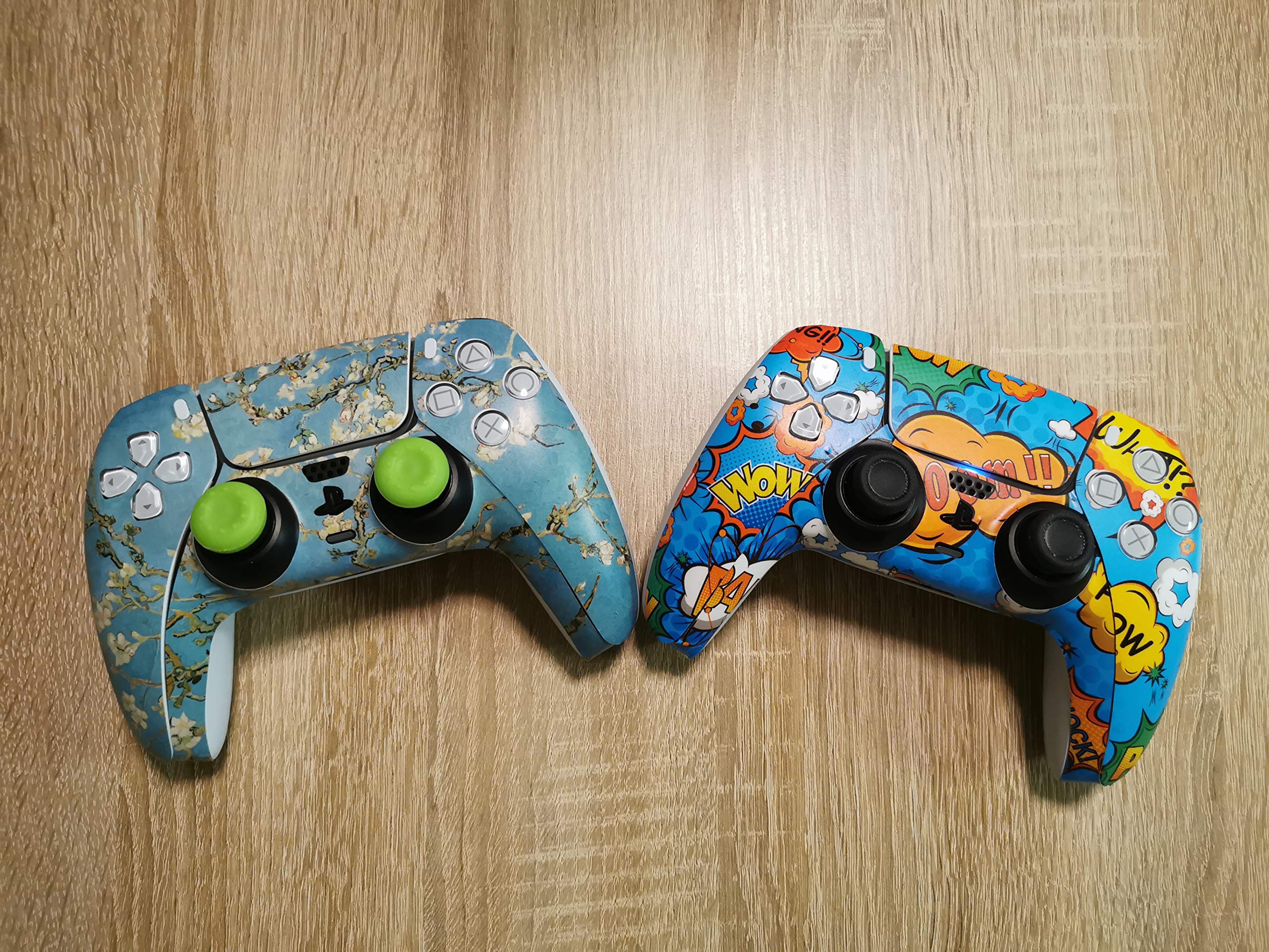 Custom PS5 Controller Skins - Star Spiral Design Protective Vinyl Wrap for Sony PlayStation 5 DualSense - Perfect for Gaming, Personalization & Console Protection