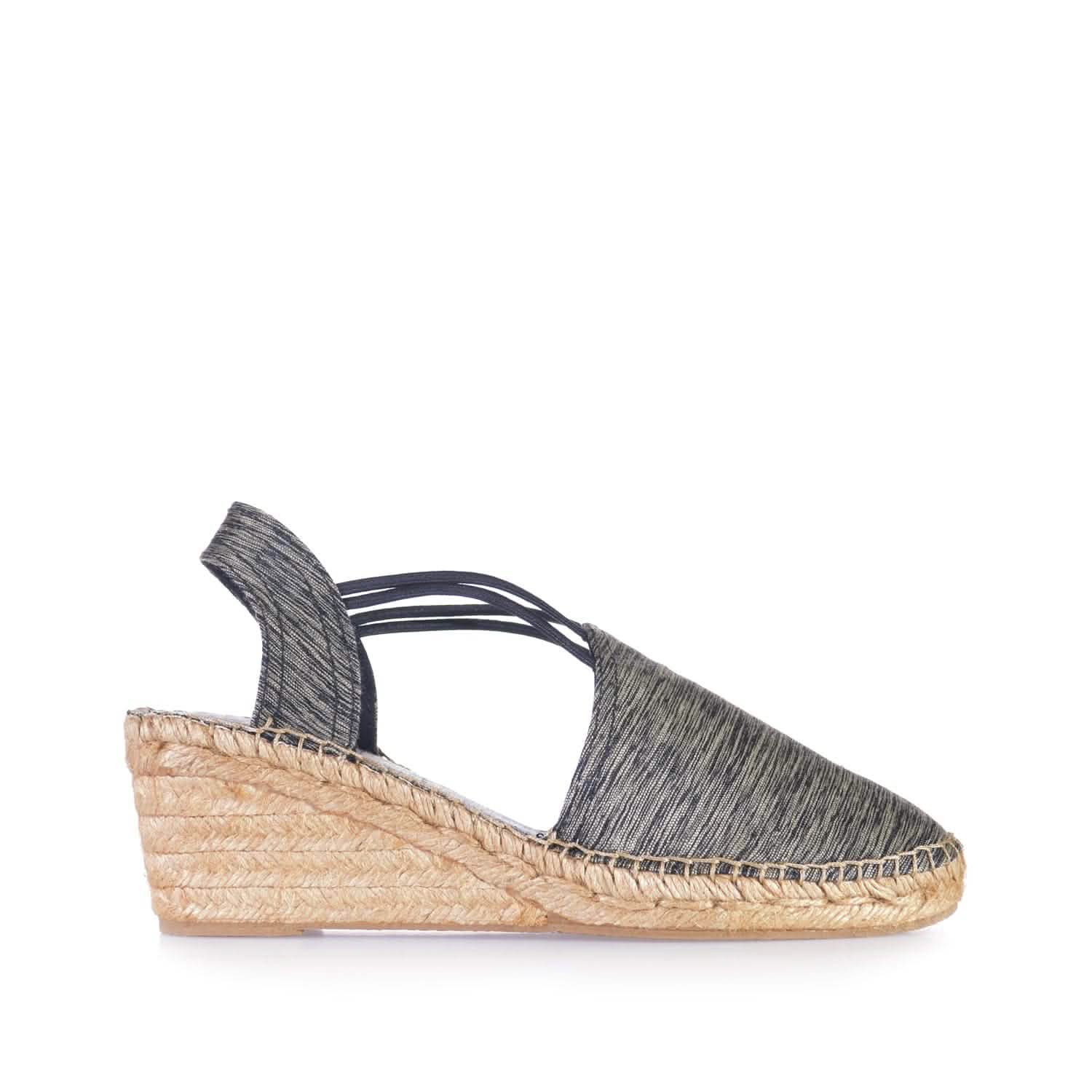 Women's Metallic Wedge Espadrille Sandals - Stylish Summer Platform Shoes for Beach, Party & Casual Wear | Turia Collection