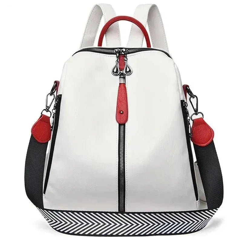 Stylish & Durable Large Soft Leather Backpack for Women & Men - Perfect for Travel, Work & School
