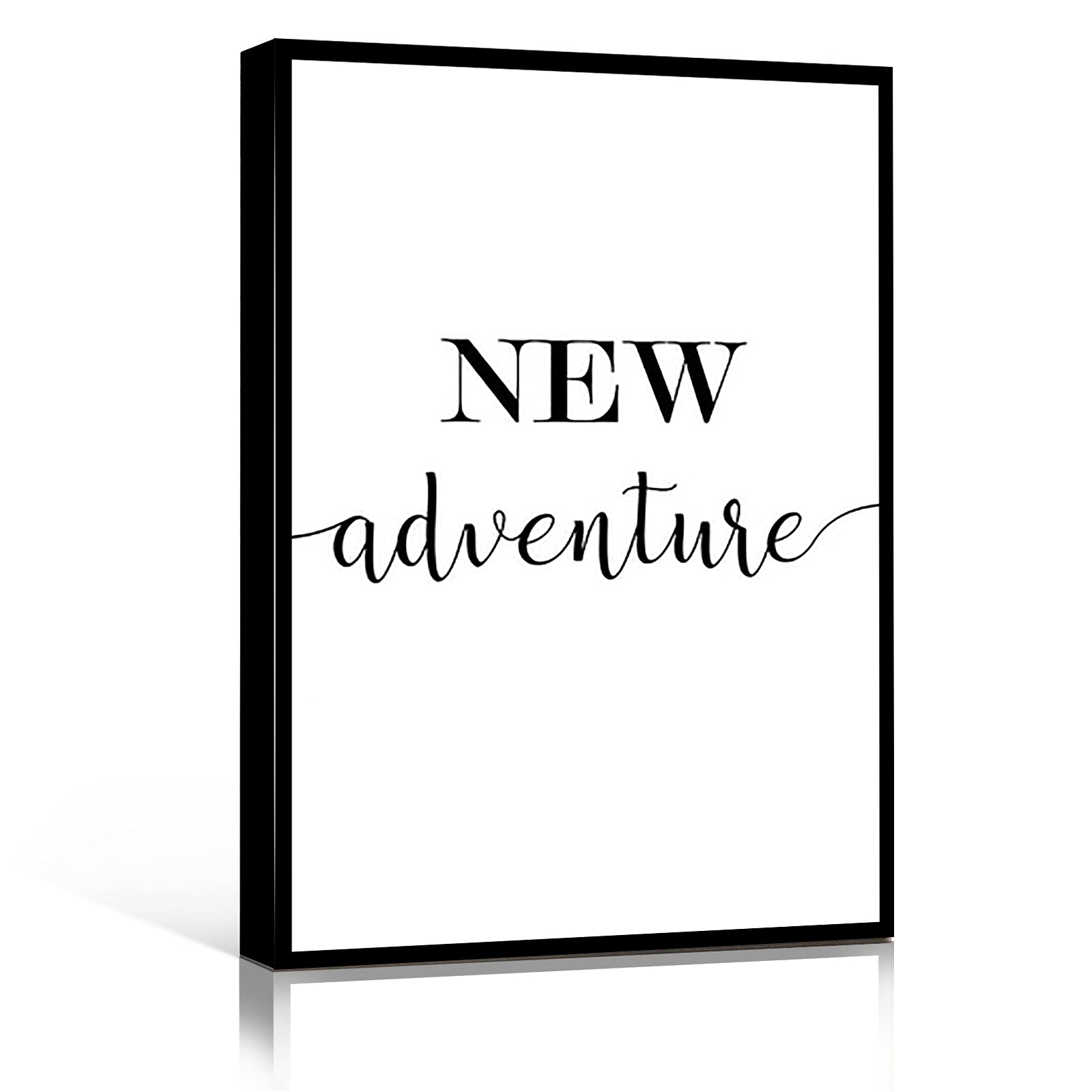 Friends Wall Art - Always Kiss Me Goodnight Sign - 8x12 Inch Framed Canvas Art for Girls Bedroom Decor - Perfect for Above Bed Quote Wall Art & Teen Room Aesthetic