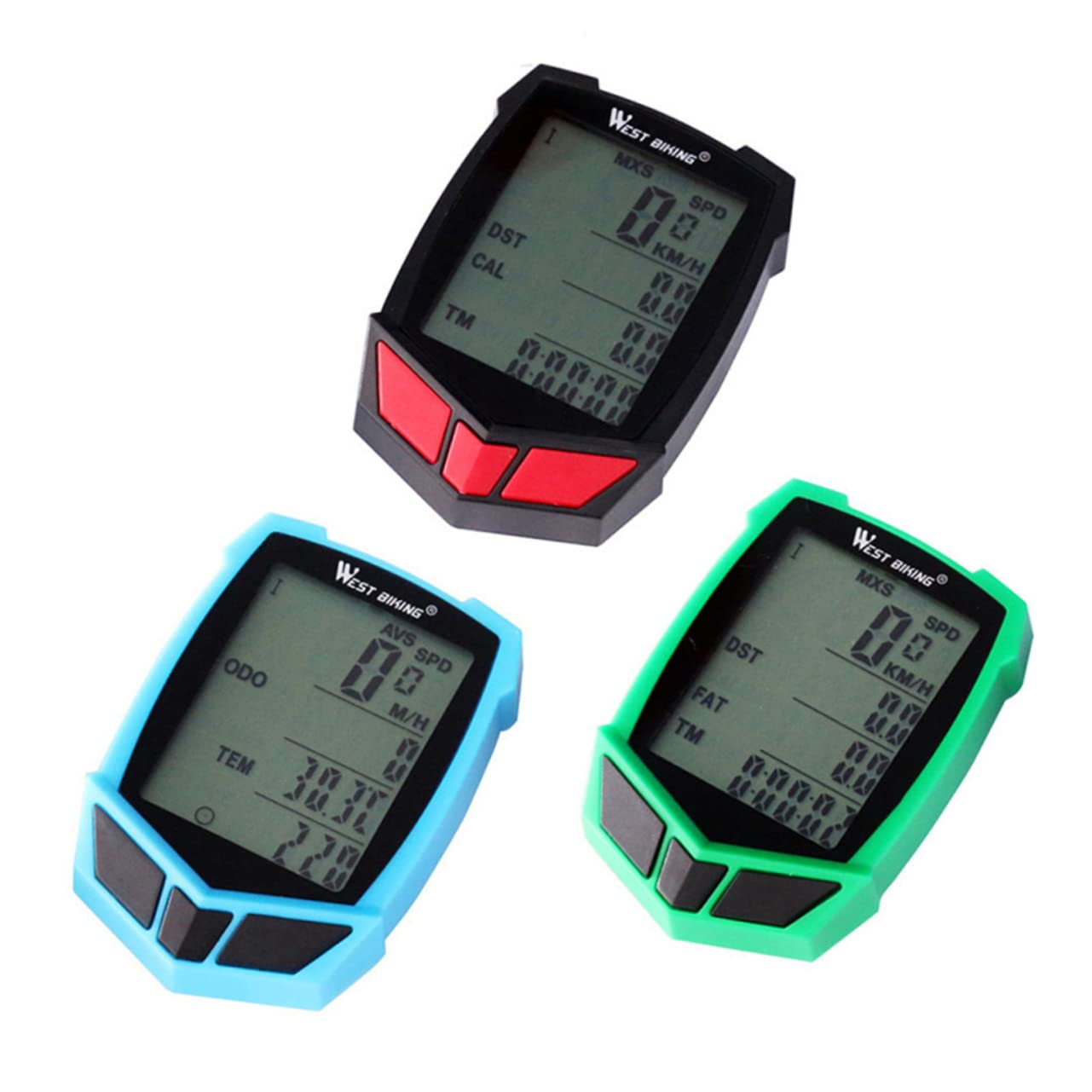 Sosoport 20 Bike Computer - Wireless Cycling Speedometer & Odometer with LCD Display for Road & Mountain Bikes - Track Speed, Distance & Time for Training & Outdoor Adventures