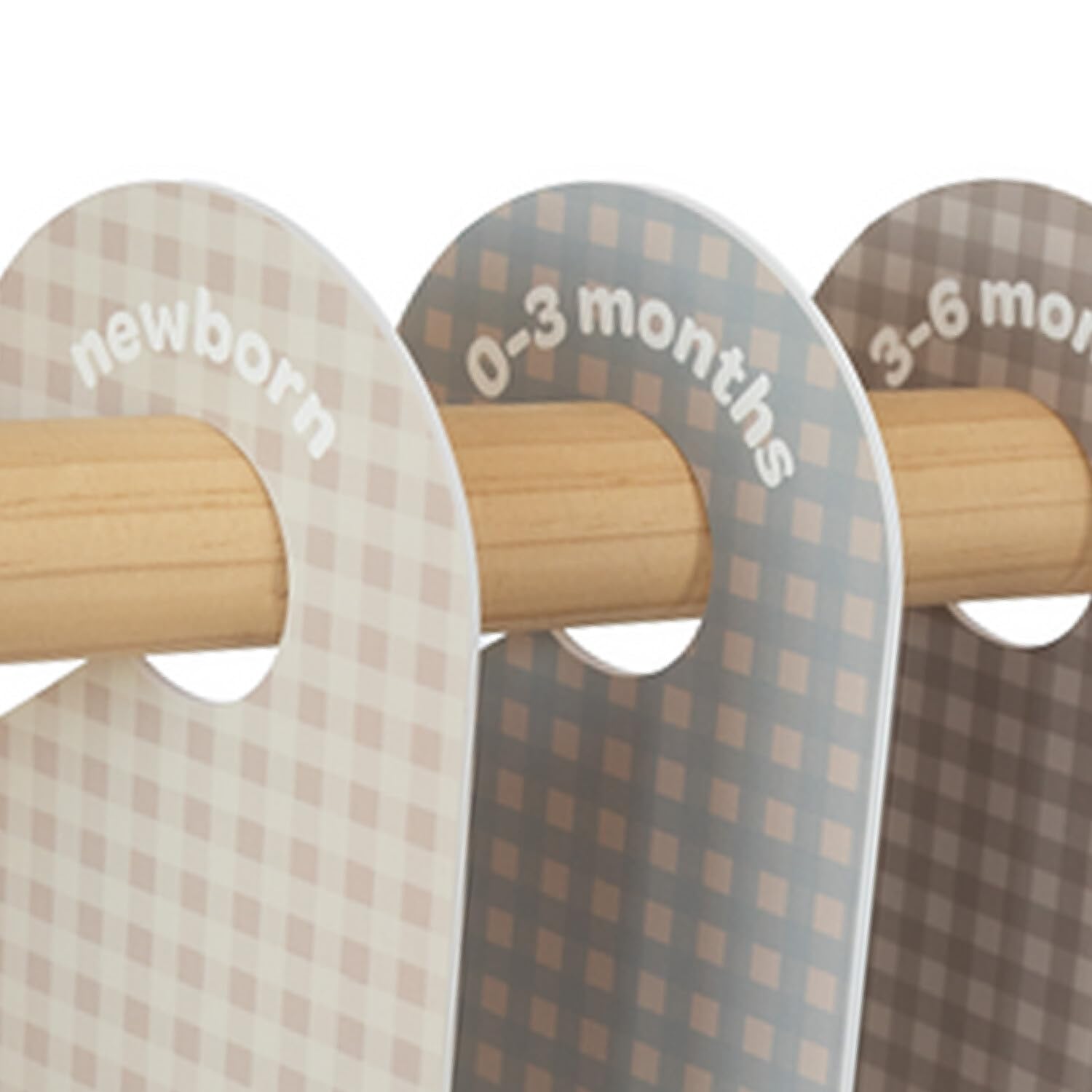 3 Sprouts Baby Closet Dividers Set of 8 - Double-Sided Size Labels Baby Clothes Organizer for Newborn to 2T Boys & Girls - Nursery Organization Essentials for Baby Clothing Storage - Perfect for Nursery, Daycare & Home Organization