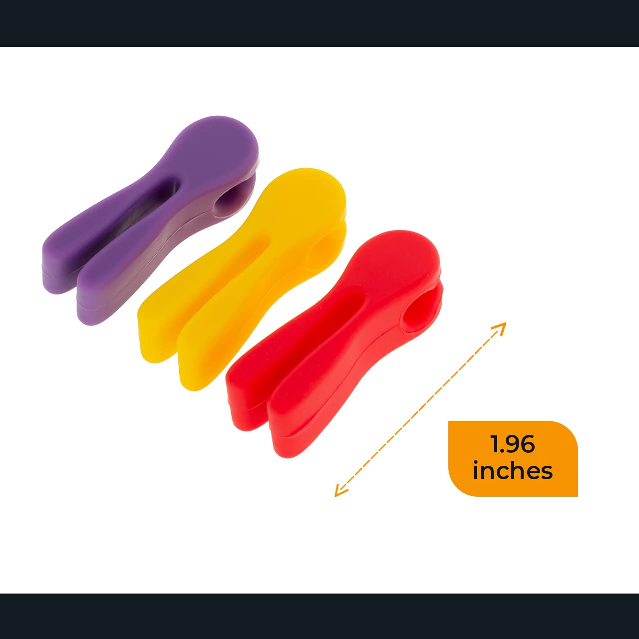 3-Pack Plastic Pot Utensil Clip - Spoon Holder for Cooking Pots - Non-Slip Kitchen Tool Rest for Stovetop Use - Perfect for Stirring, Serving & Keeping Utensils Clean While Cooking