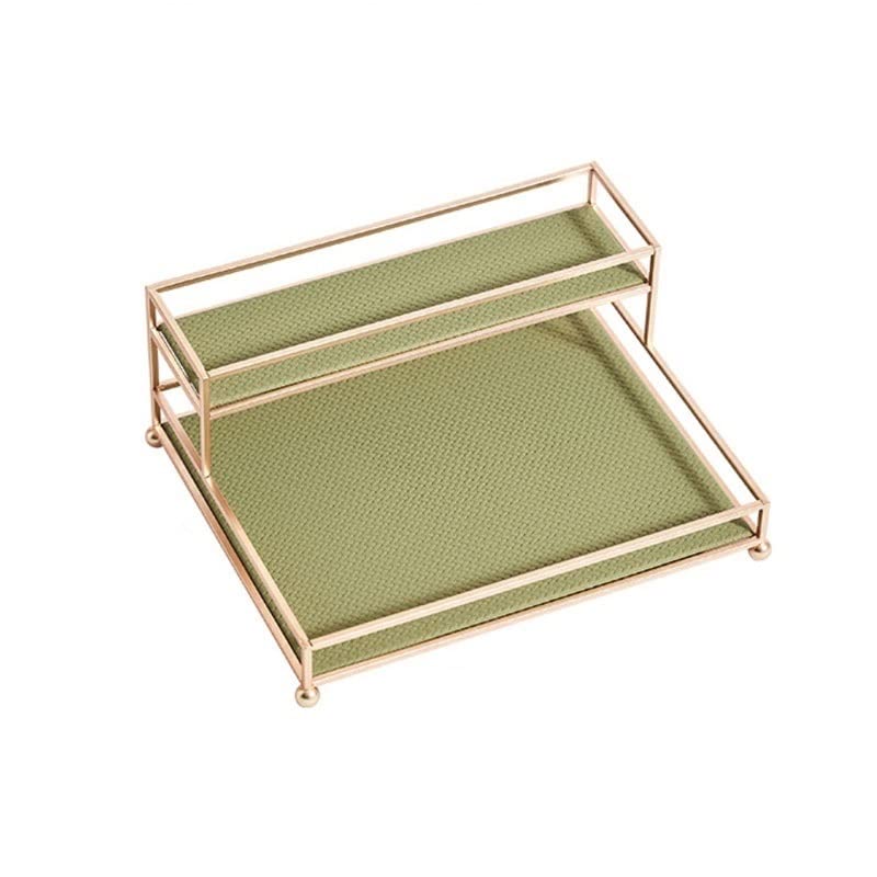 Double Layer Cosmetic Organizer - Desktop Makeup Storage Rack for Bathroom & Bedroom | Skin Care Product Organizer | Perfect for Vanity, Dresser & Travel | (Color: A)
