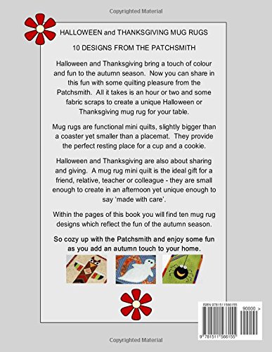 Halloween & Thanksgiving Mug Rugs - 10 Mini Quilt Designs for Autumn | Fall Home Decor, Coffee Table Accents & Seasonal Table Runners