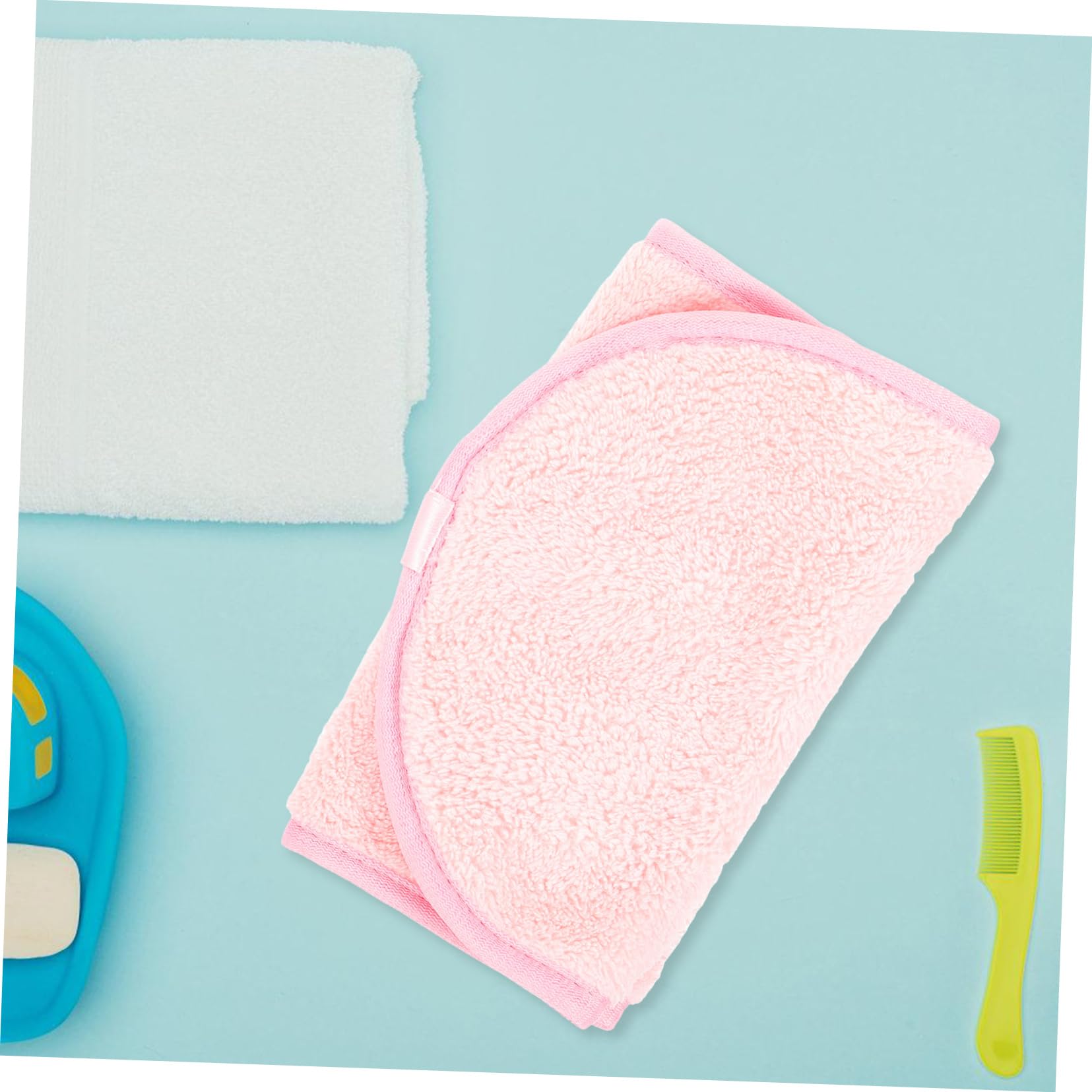 POPETPOP 5-Pack Reusable Makeup Remover Cloths - Soft Cleansing Face Towels for Women, Gentle Makeup Wipes & Bathroom Towels | Perfect for Travel, Gym & Daily Skincare Routine