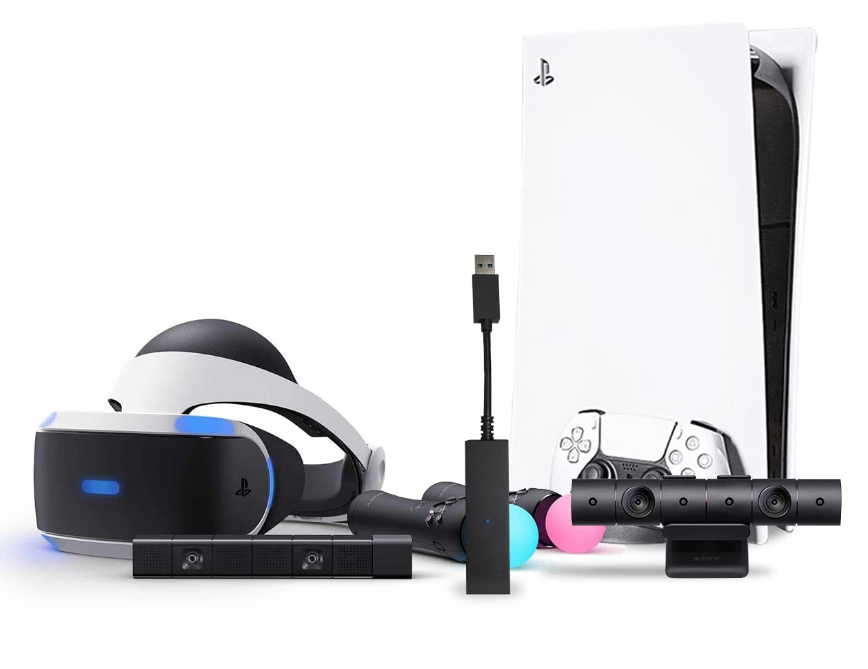 PS5 PSVR Adapter Cable - Connect PS4 Camera to PS5 for VR Gaming | Play PS VR Games on PlayStation 5 | Perfect for Virtual Reality Gaming & Home Entertainment