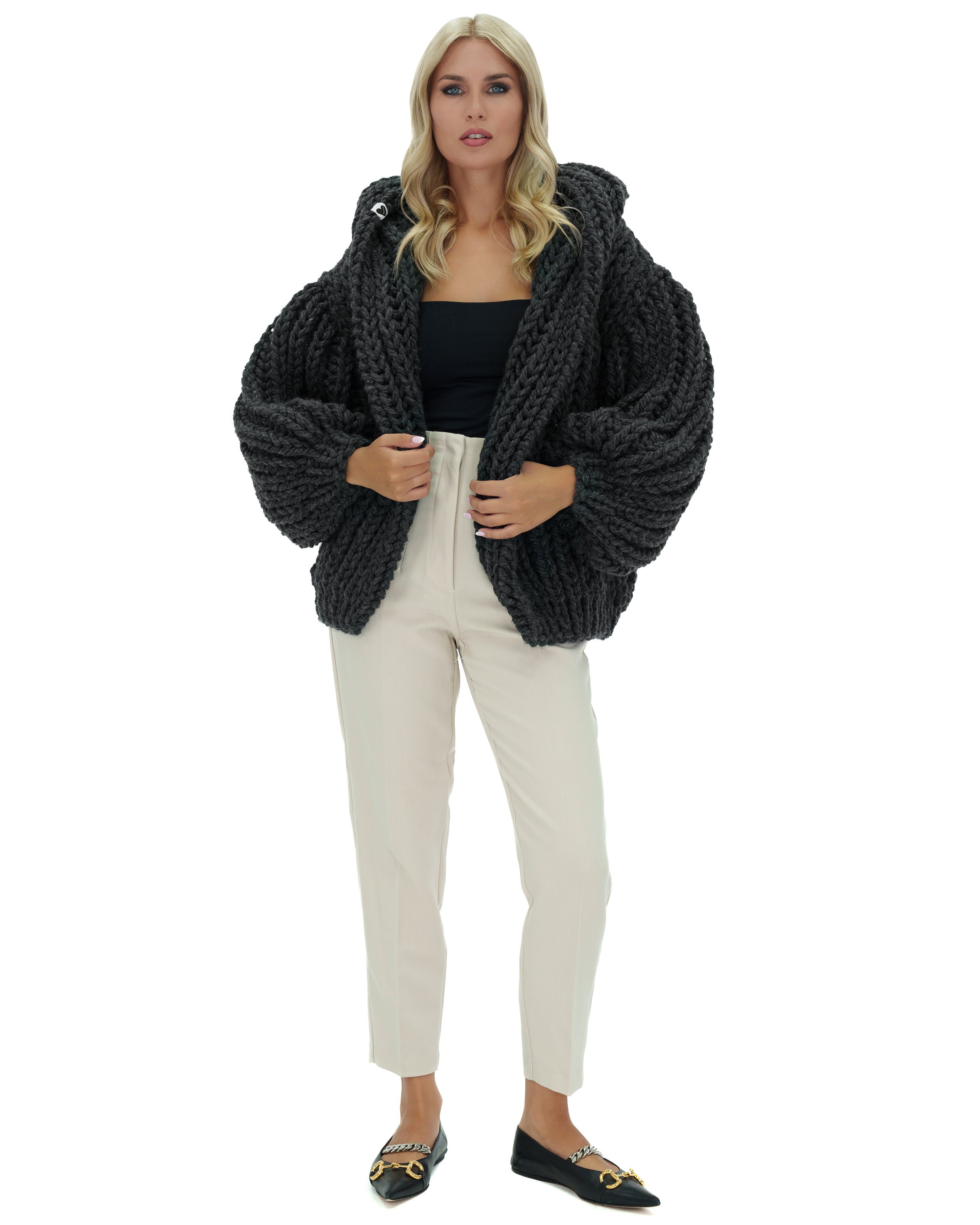 Stylish Hooded Chunky Cardigan for Women - Cozy Oversized Knit Sweater | Perfect for Fall, Winter & Casual Outfits