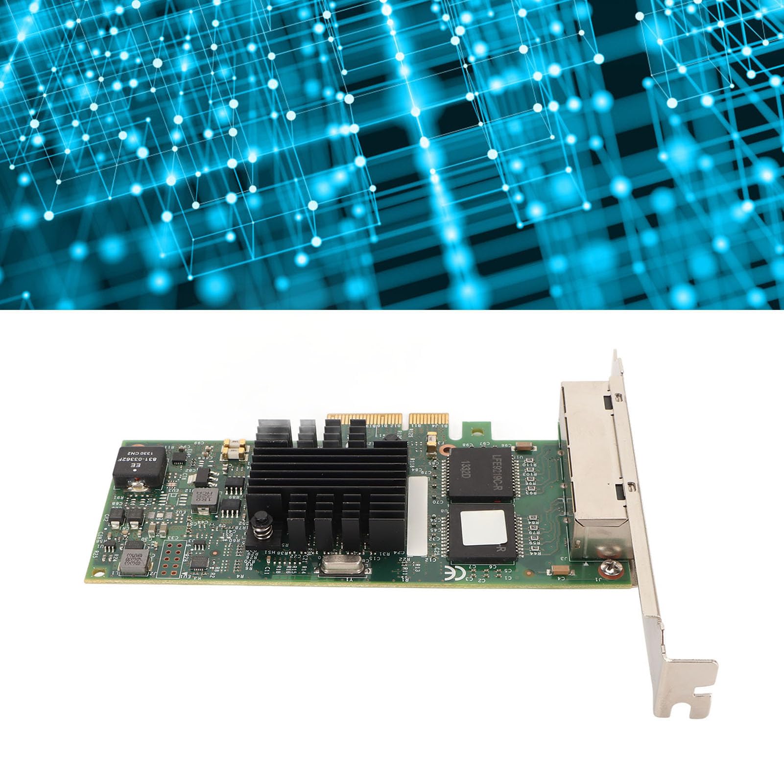Gigabit PCIe Network Card 1Gb 1000Mbps RJ45 Ethernet Adapter - High Speed NIC I35 for Desktop PC, Gaming & Home Office Networking (Supports SFP & 10/100/1000Mbps) - Perfect for Online Gaming, Video Streaming & Large File Transfers