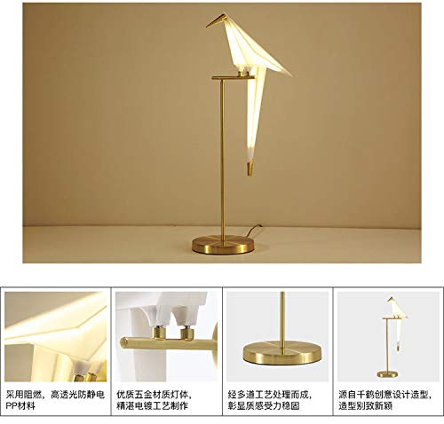 Modern Art LED Floor Lamp with Bird Design - Adjustable Standing & Table Light for Home, Office, Living Room, Bedroom & Dining Room - Perfect for Reading, Decor & Ambient Lighting