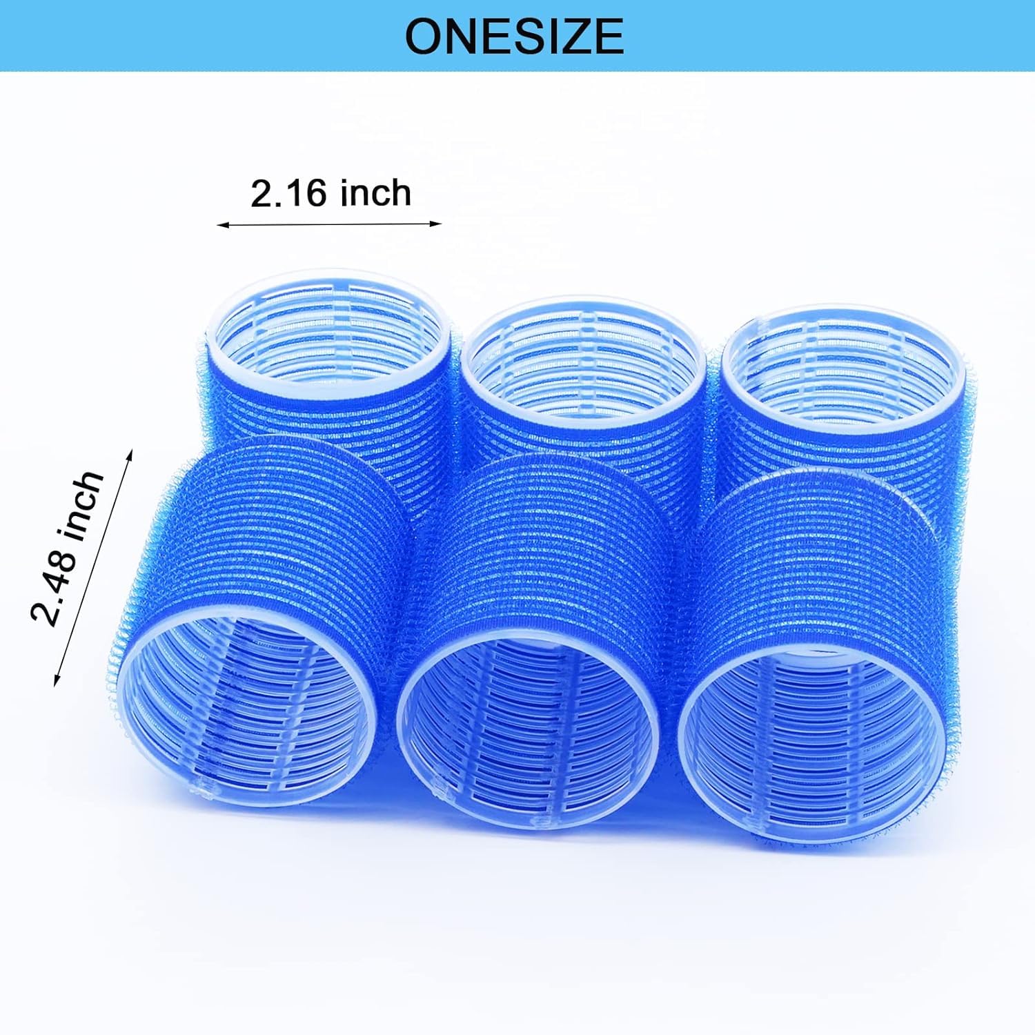 SIYAA 12 Pack Self Grip Hair Rollers for Women & Girls - Salon Quality Hair Curling Set for Styling & Volume - Perfect for Home Use, Parties & Special Occasions