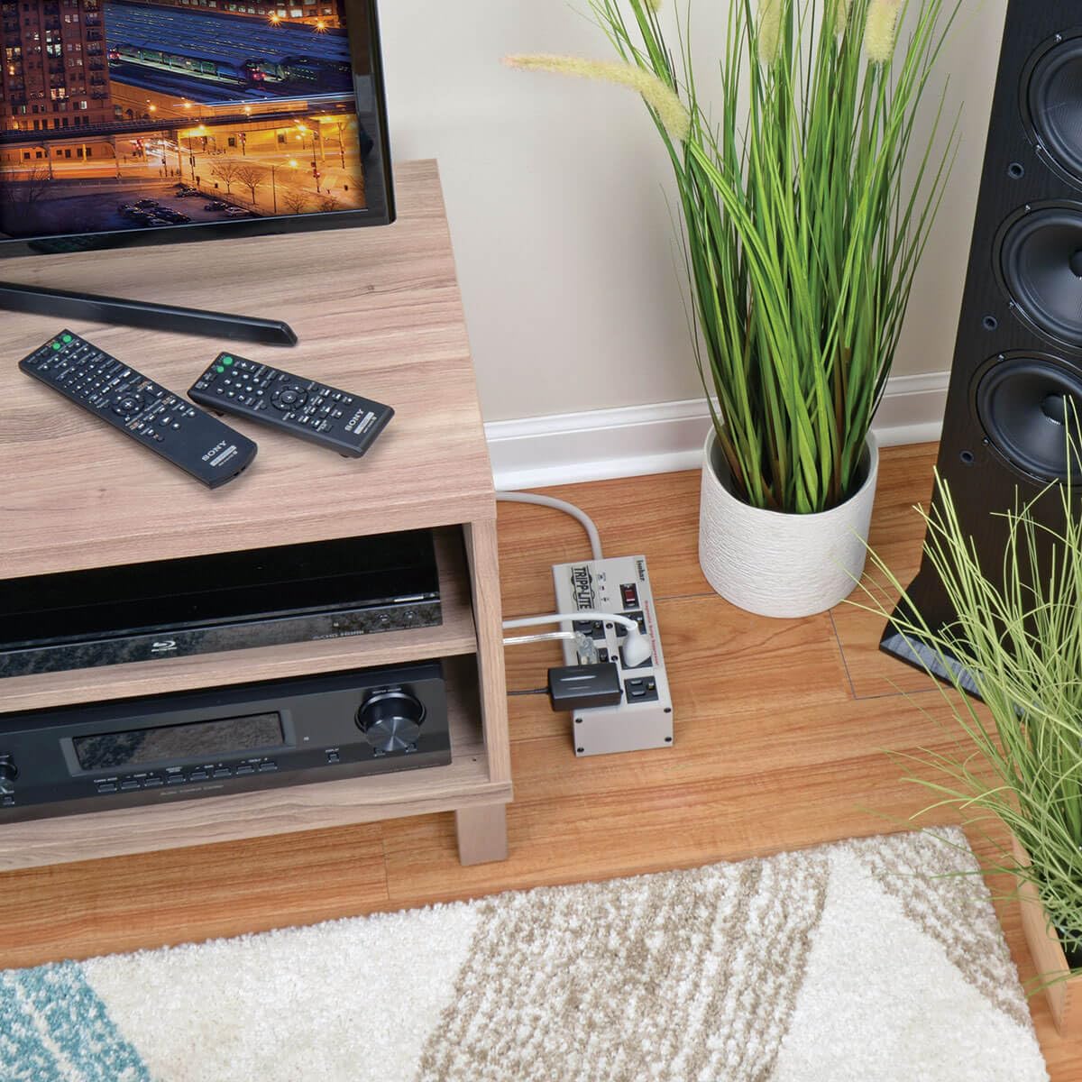 Tripp Lite Isobar 6-Outlet Surge Protector Power Strip with 6ft Cord & Right Angle Plug - $50,000 Insurance (ISOBAR6) - Ideal for Home Office, Gaming Setup & Electronics Protection