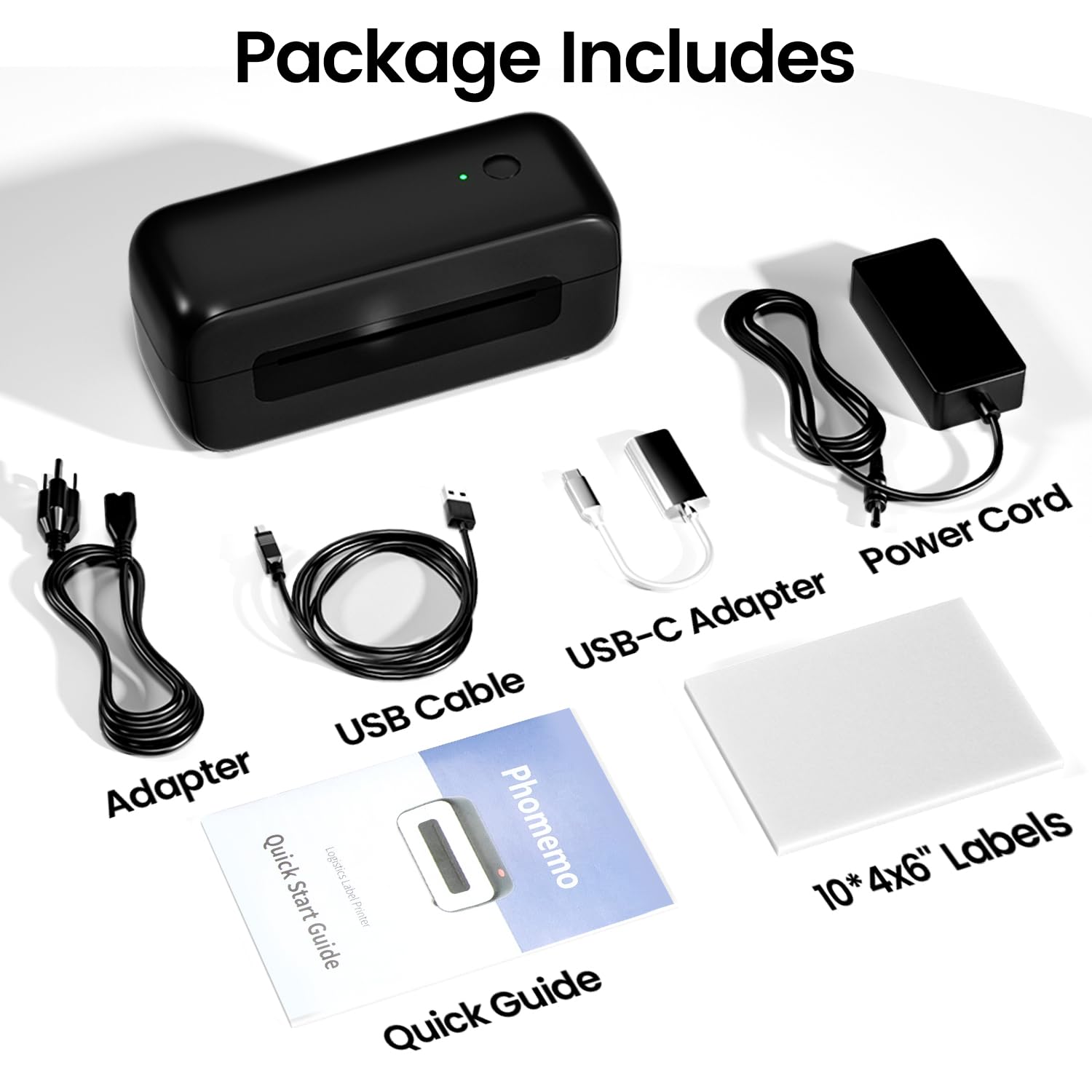LabelCreate 4x6 Wireless Thermal Shipping Label Printer for Home & Small Business - Compatible with iPhone, Android, Mac, Windows, UPS & Colissimo - Perfect for E-commerce, Amazon FBA & Package Shipping