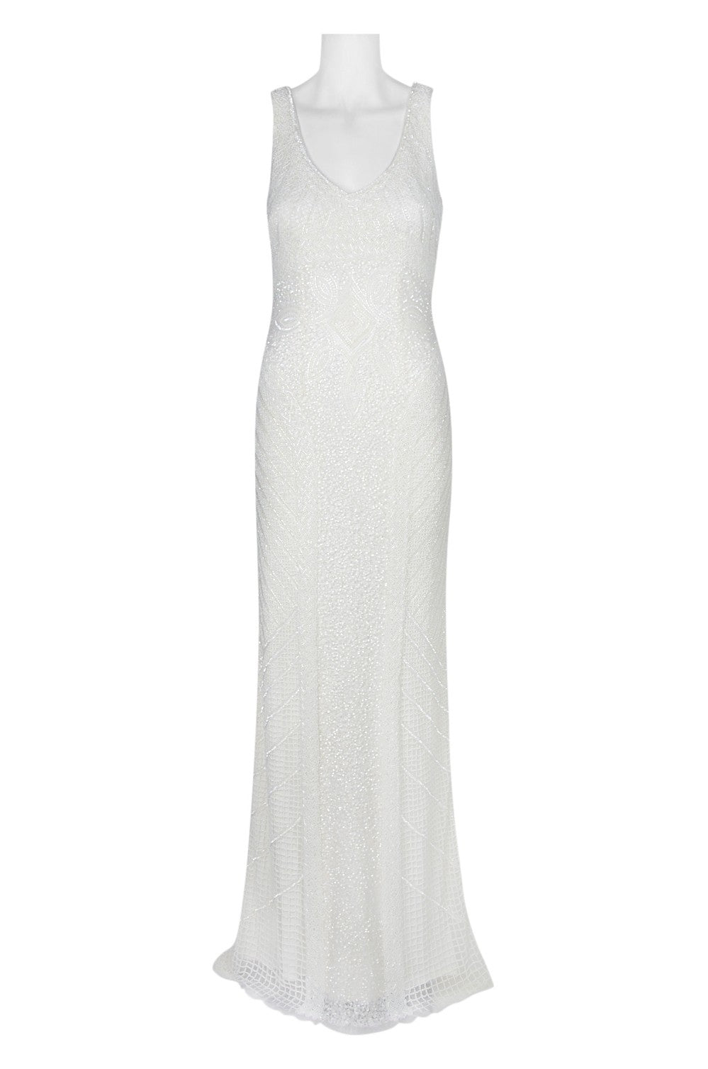 Theia Caitlin 890062 Lace Wedding Dress with Long Train - Perfect for Bridal Ceremony & Formal Events