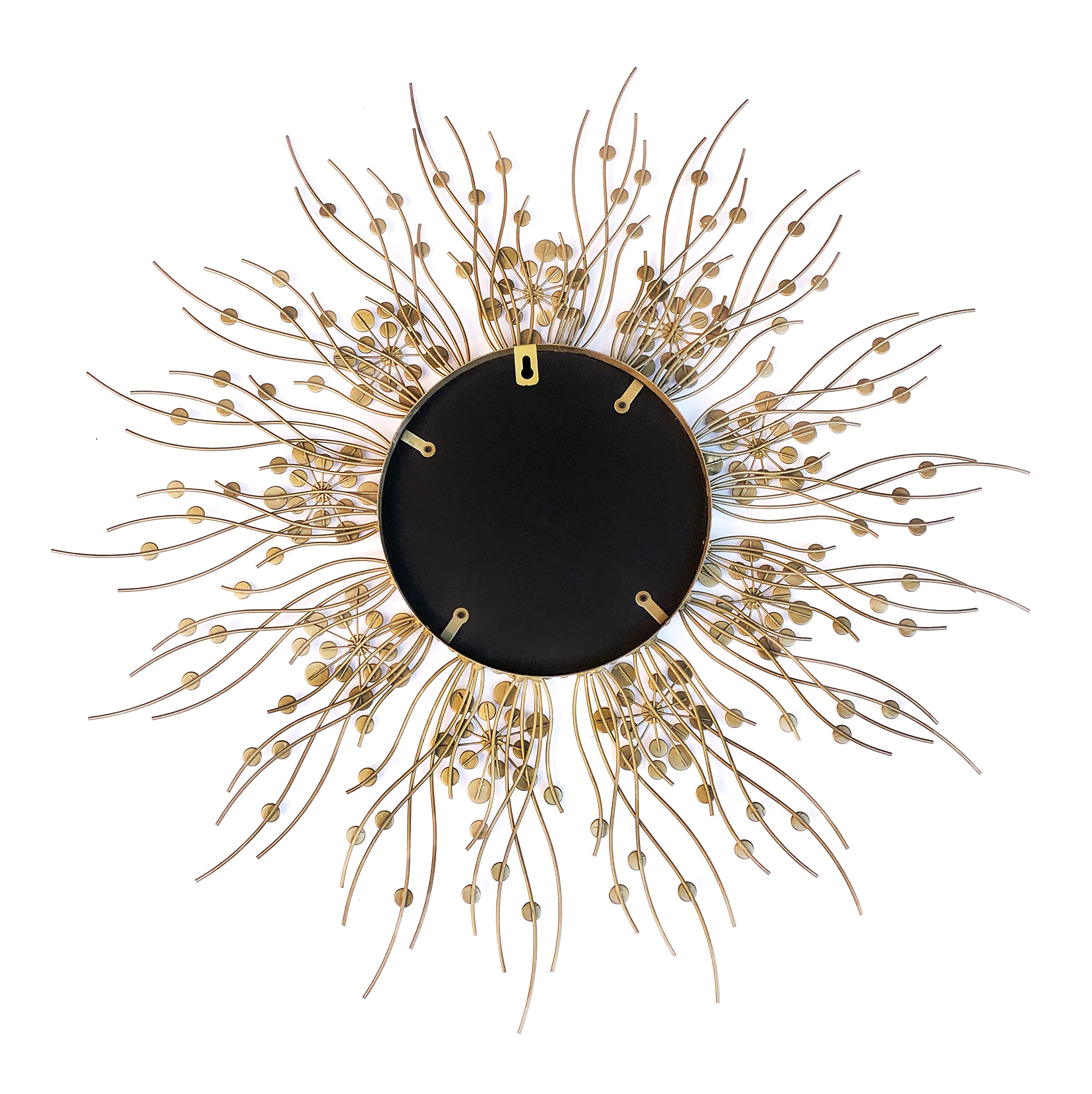 Stylish Starburst Wall Mirror - Decorative Metal Sunburst Mirror for Living Room, Bedroom & Entryway Décor