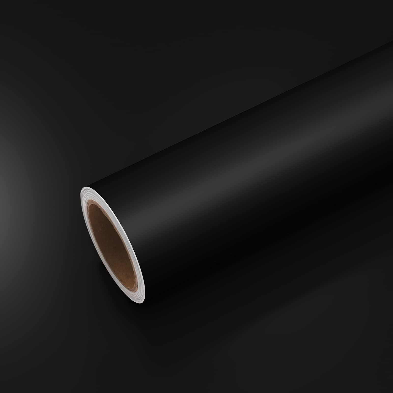 VEELIKE 15.7''x118'' Matte Black Peel and Stick Wallpaper - Removable Self-Adhesive Vinyl Contact Paper for Walls, Cabinets, Shelves, Furniture & Countertops | Waterproof, Thick & Durable | Perfect for Bedroom, Kitchen, Office & Home Decor