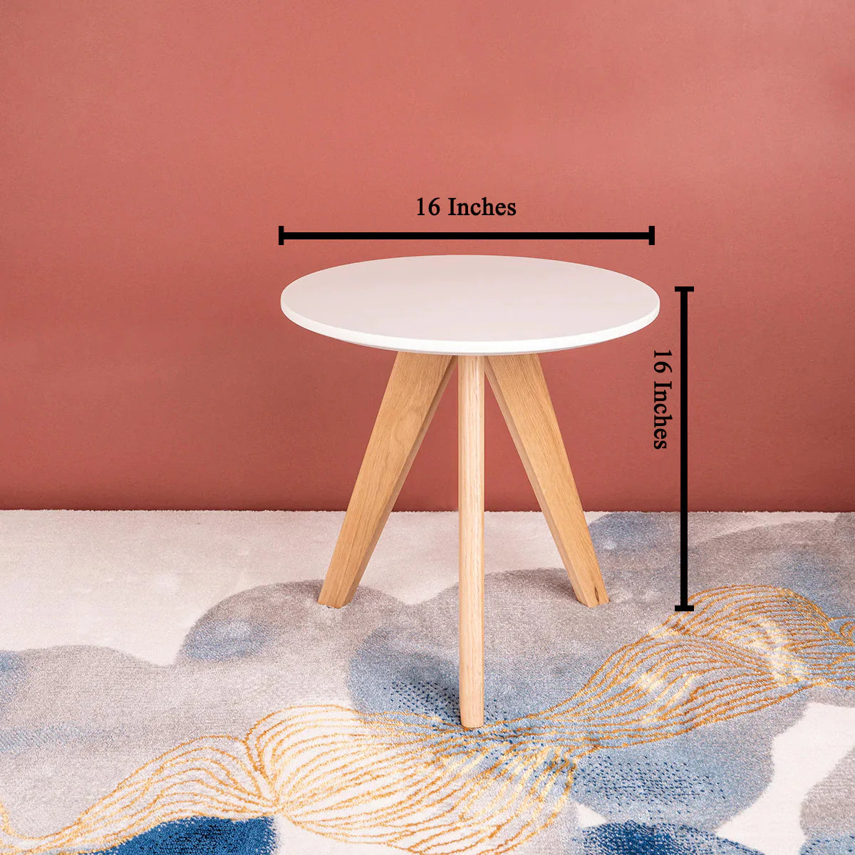 Scandinavian Glider Nesting Table - Small Modern Side Table for Living Room, Bedroom & Office - Space-Saving Design with Smooth Gliding Function