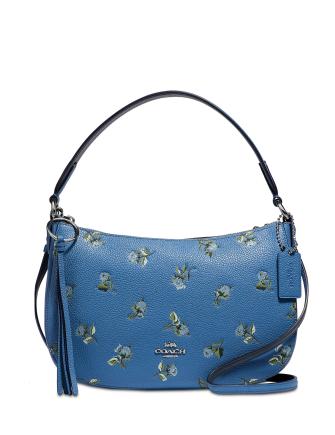 Coach Floral Print Leather Sutton Crossbody Bag for Women - Stylish Shoulder Purse for Daily Use, Work, Travel & Date Night