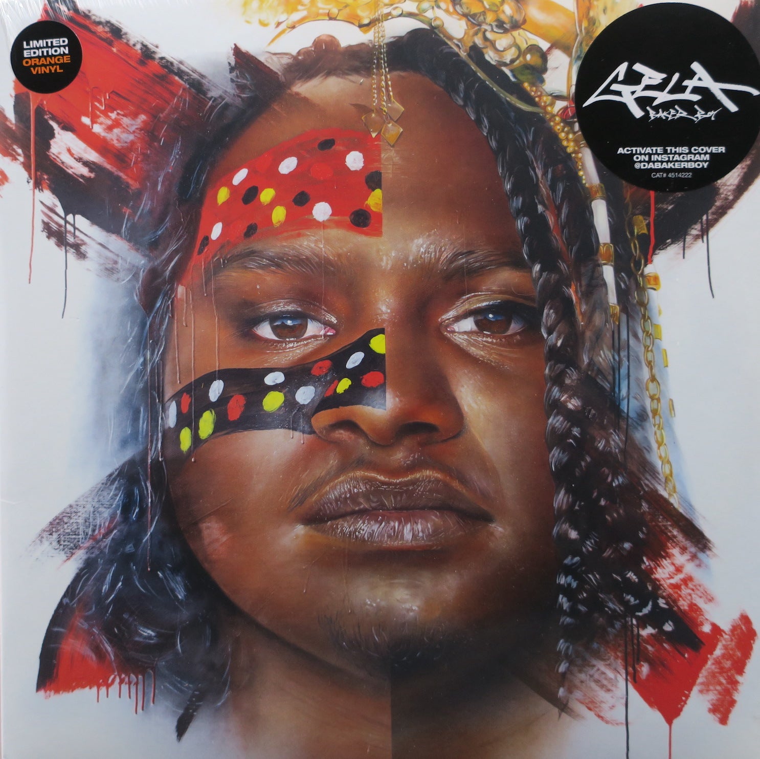 BAKER BOY 'Gela' ORANGE Vinyl LP - Australian Hip Hop Music Record - Perfect for Collectors & Music Lovers