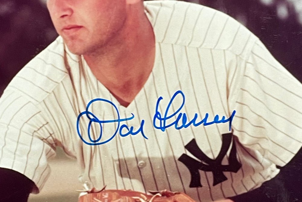 Don Larsen Autographed 8x10 New York Yankees Baseball Photo - Perfect for Sports Memorabilia Collections, Man Cave Decor, and Yankees Fan Gifts