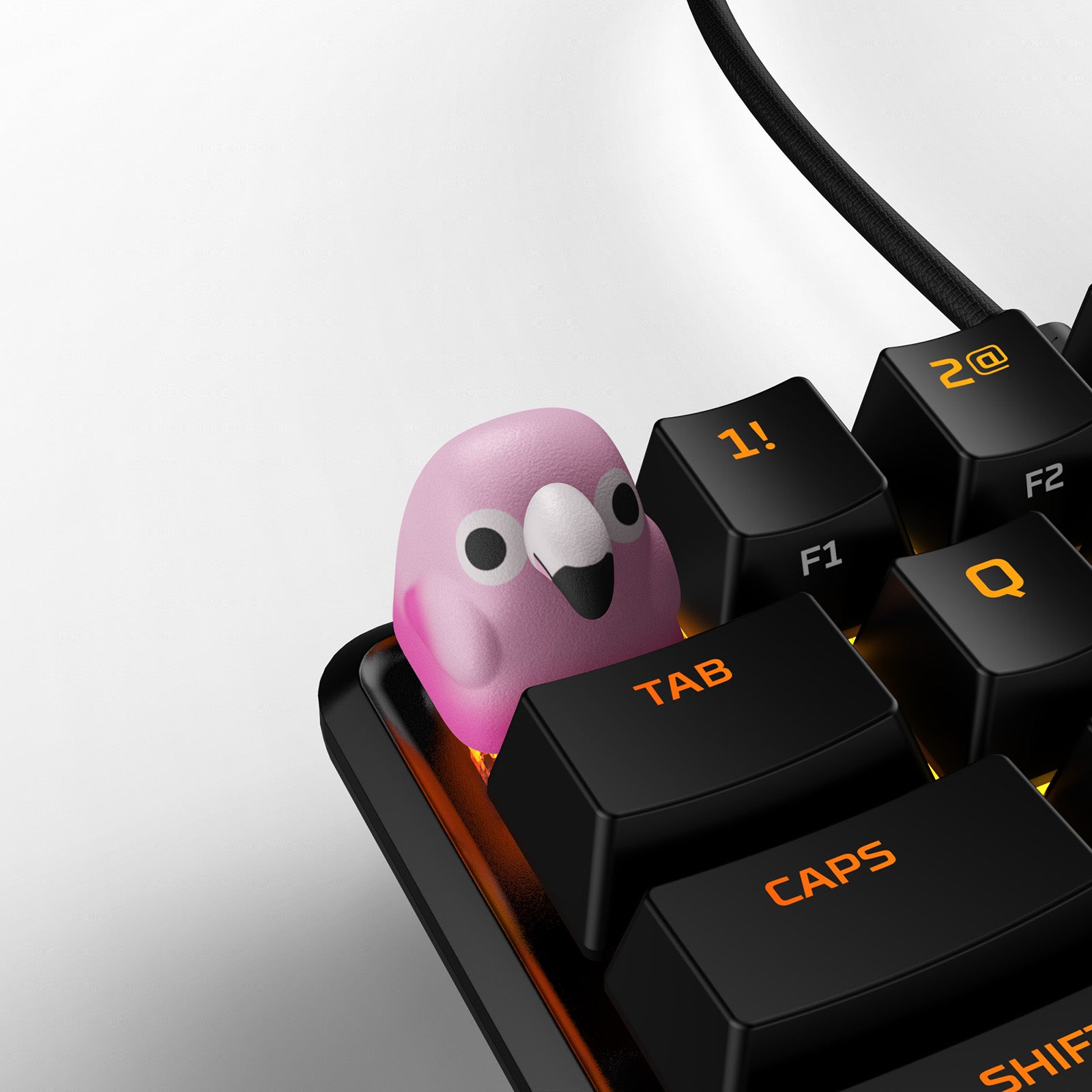 HX3D Custom Keycap - Flamingo Design for Mechanical Keyboards | Perfect for Gaming & Typing Enthusiasts