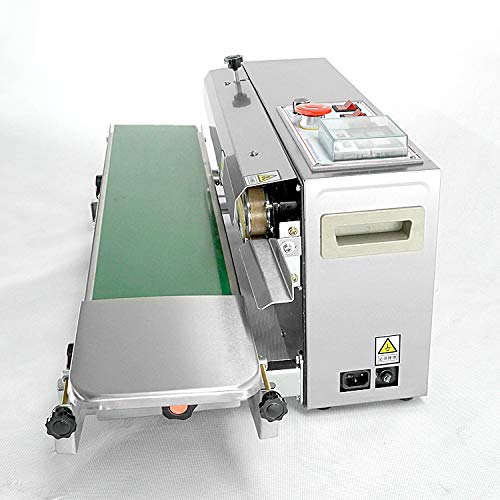 Kolice Commercial Automatic Continuous Sealing Machine - Industrial Horizontal Bag Sealer for Food Packaging, PVC Bags & Films - Ideal for Popsicle, Snack & Frozen Food Packing