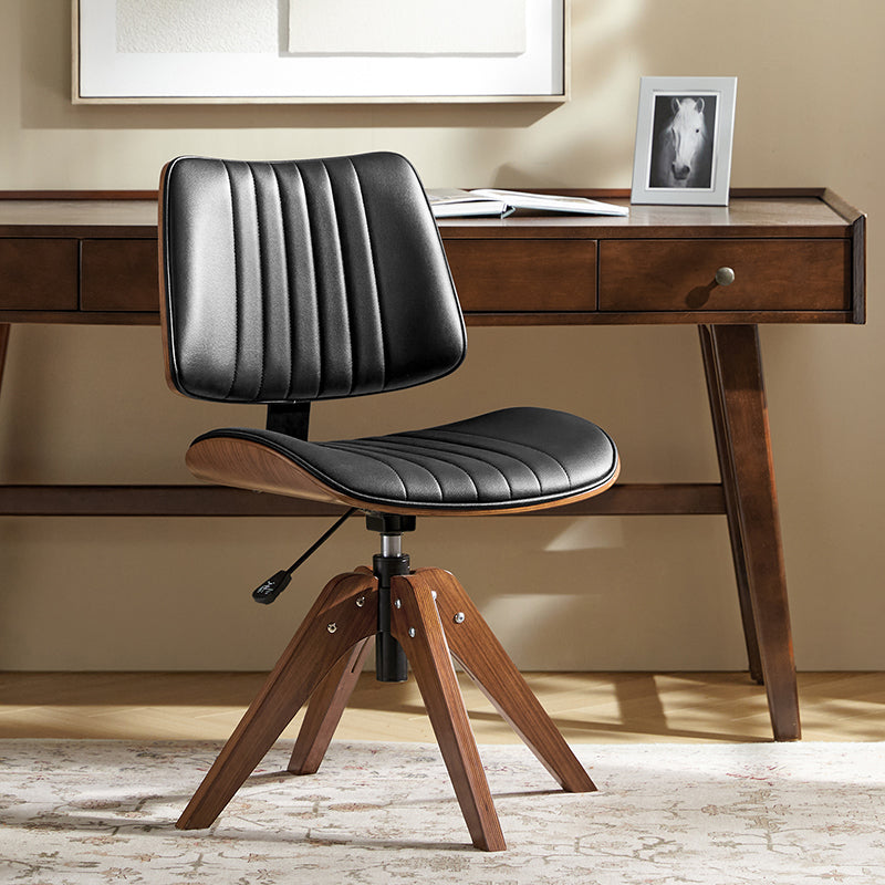 Griselda Adjustable Office Chair with Stable Wooden Frame & Ergonomic Back Support - Perfect for Home Office, Gaming, and Workspace Comfort