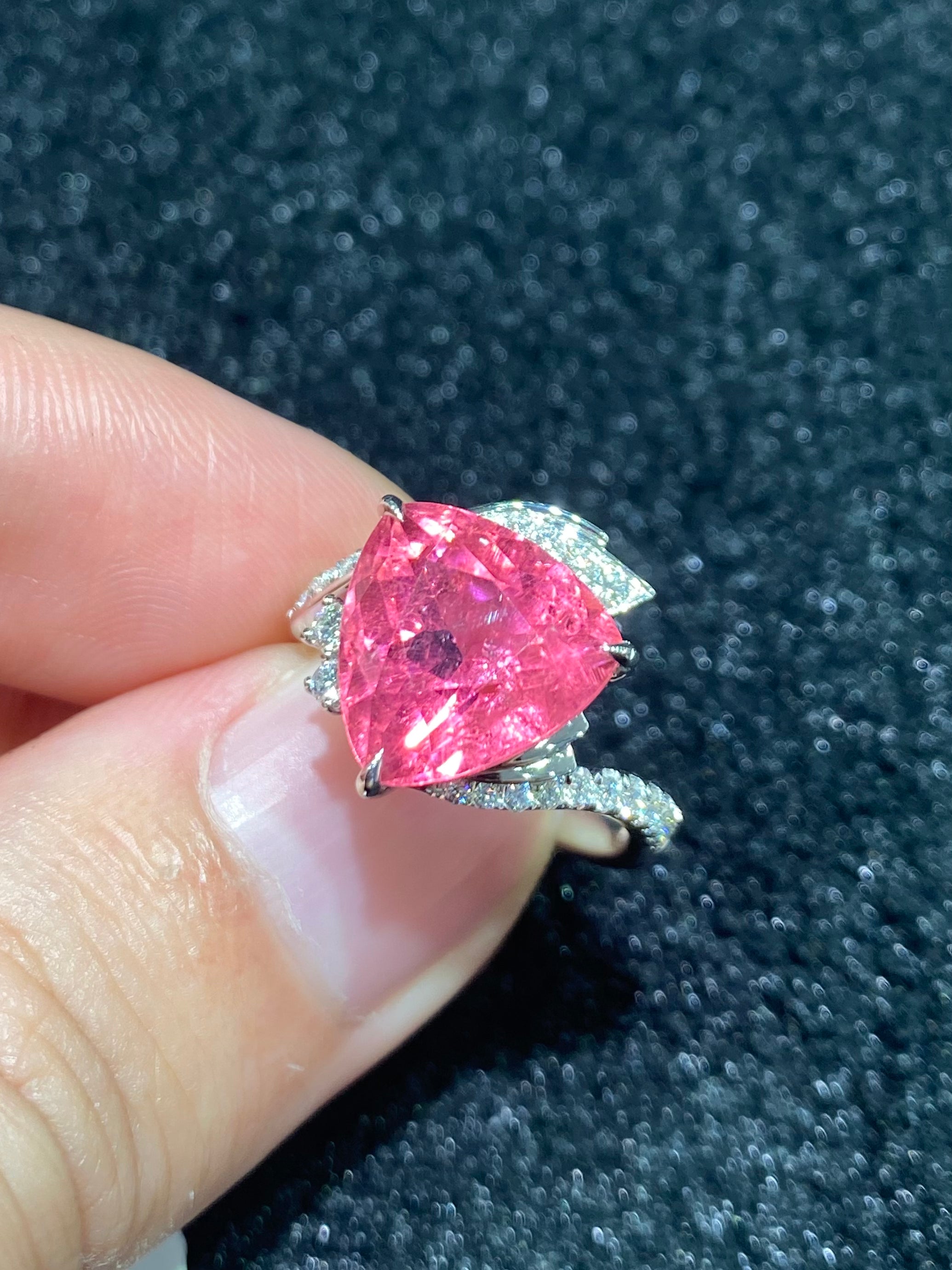 5.52ct Natural Pink Tourmaline Ring for Women - Elegant Gemstone Jewelry Gift for Anniversary, Birthday & Special Occasions