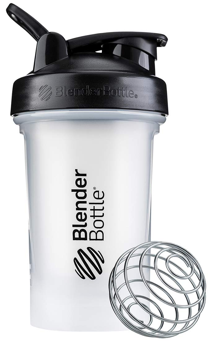 BlenderBottle Classic V2 20oz Protein Shaker Bottle - Clear/Black (15 Pack) - Perfect for Gym, Workouts & Post-Workout Nutrition