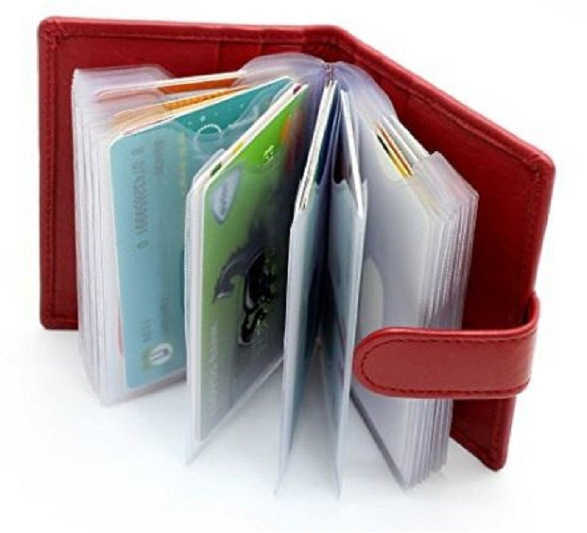 Genuine Leather Credit Card Holder Wallet - RFID Blocking Slim Card Case for Men & Women - Perfect for Travel, Business & Everyday Use