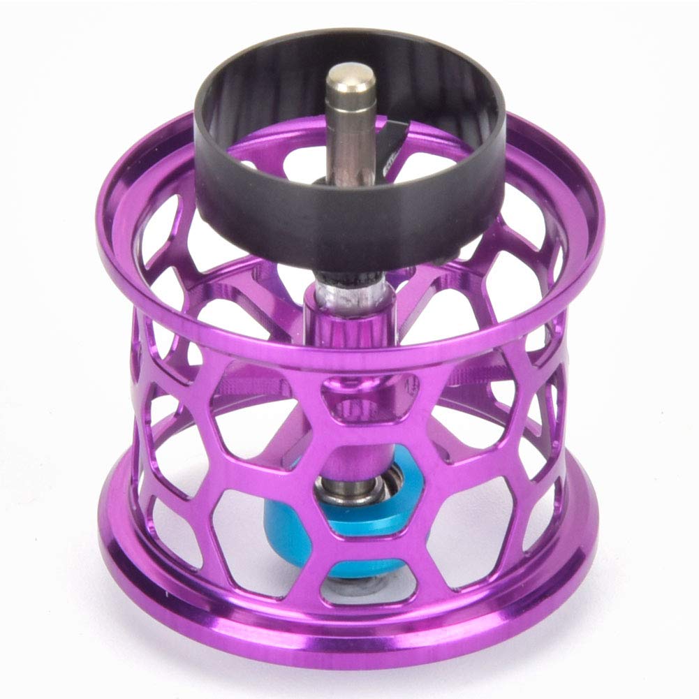 Premium Ruining Fishing Reel Modified - 21g Lightweight Spool for Freshwater & Saltwater Fishing (Lakes, Pools, Seas) - Perfect for Bass, Trout and Saltwater Game Fish - Durable Purple Design