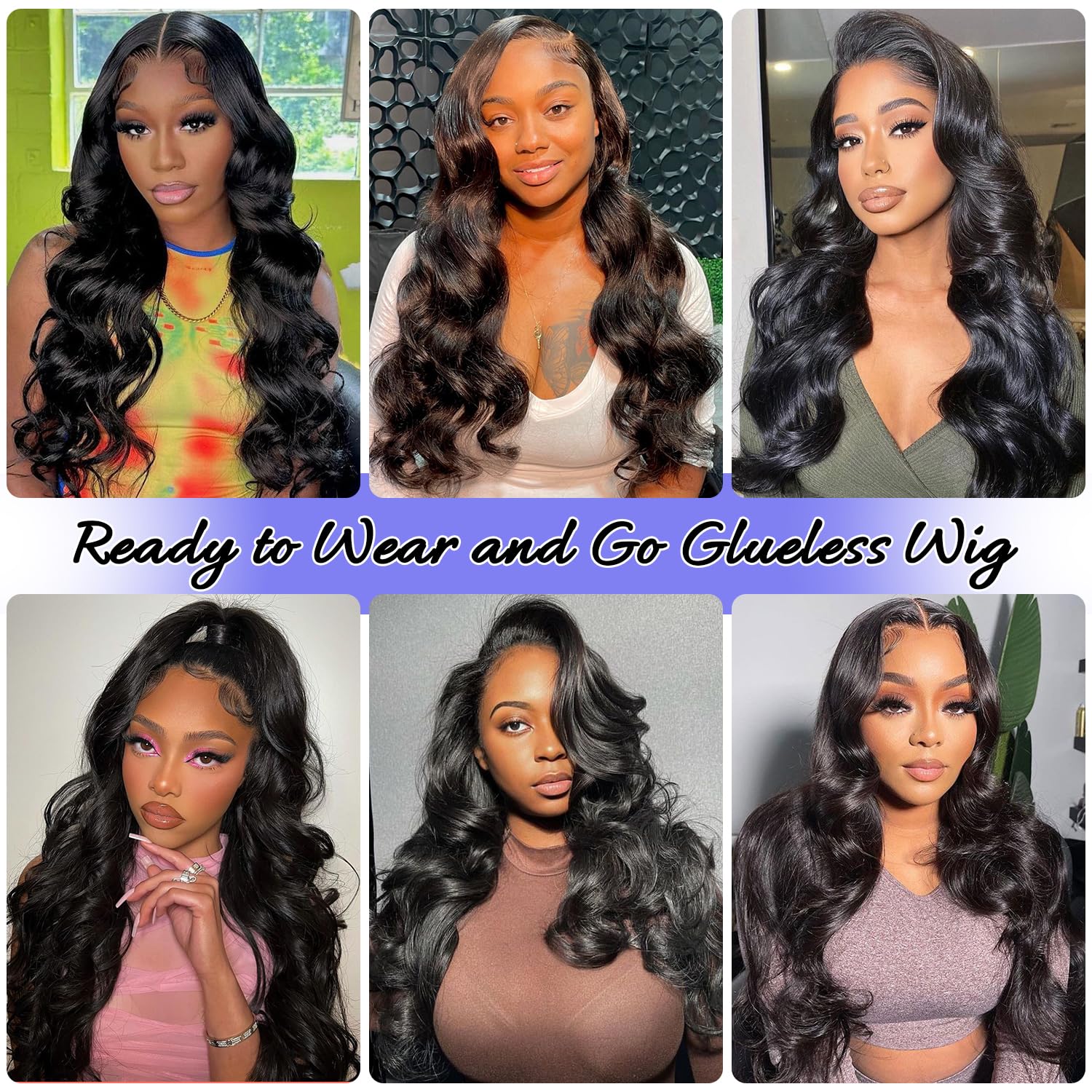 13x4 HD Lace Front Human Hair Wig - Glueless Wear & Go Wig for Beginners | Pre Plucked, Pre Cut 180% Density Body Wave | Natural Color 26 Inch Human Hair Wigs for Women | Perfect for Daily Wear, Parties & Special Occasions