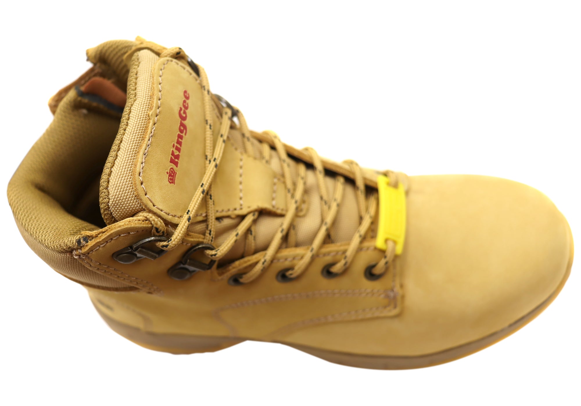 King Gee Women's Tradie Zip Wheat Work Boots - Durable Safety Footwear for Construction & Outdoor Work - Perfect for Job Sites, Landscaping & Heavy Duty Tasks