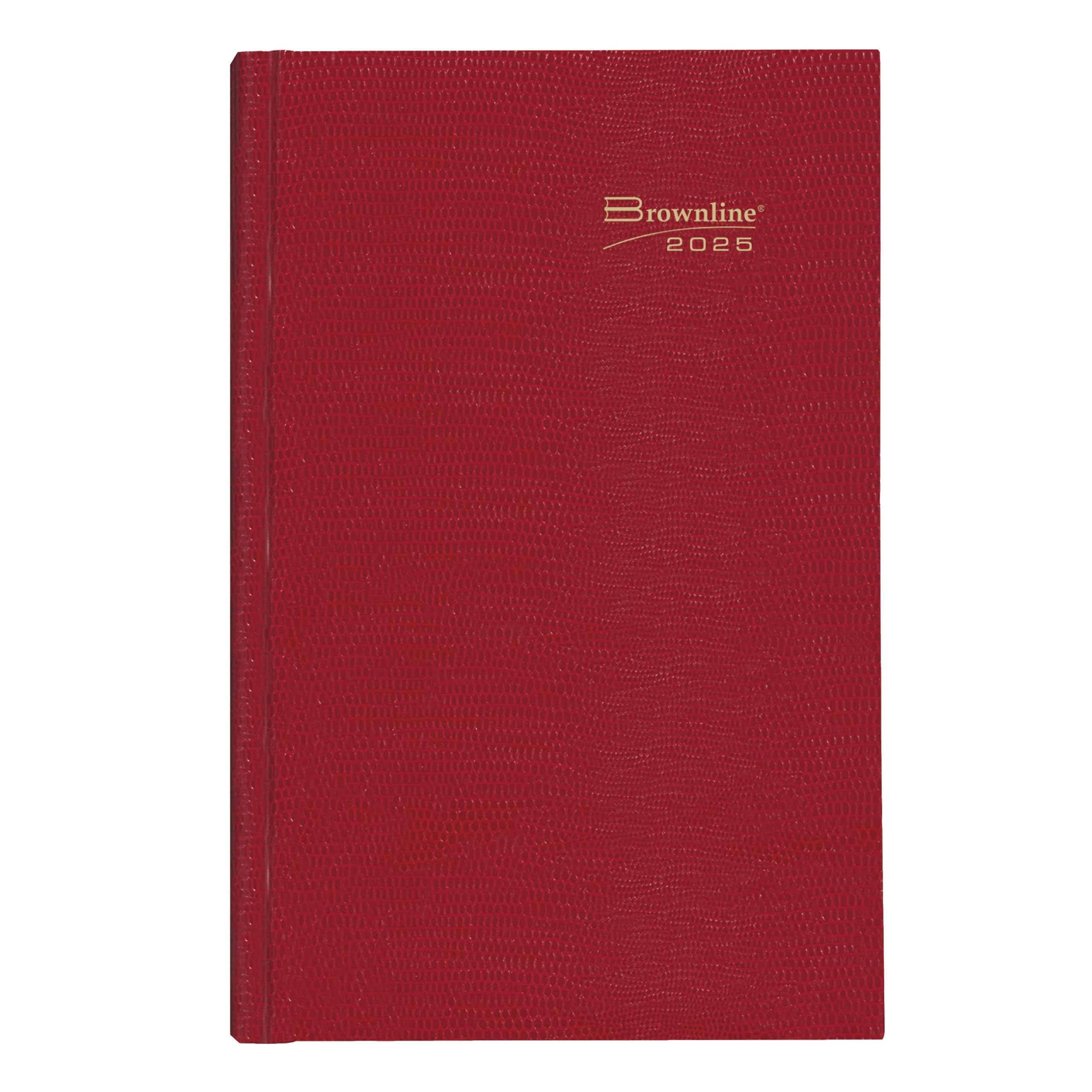 Brownline® 2025 Traditional Daily Planner - Undated 12-Month Organizer (January to December), 10