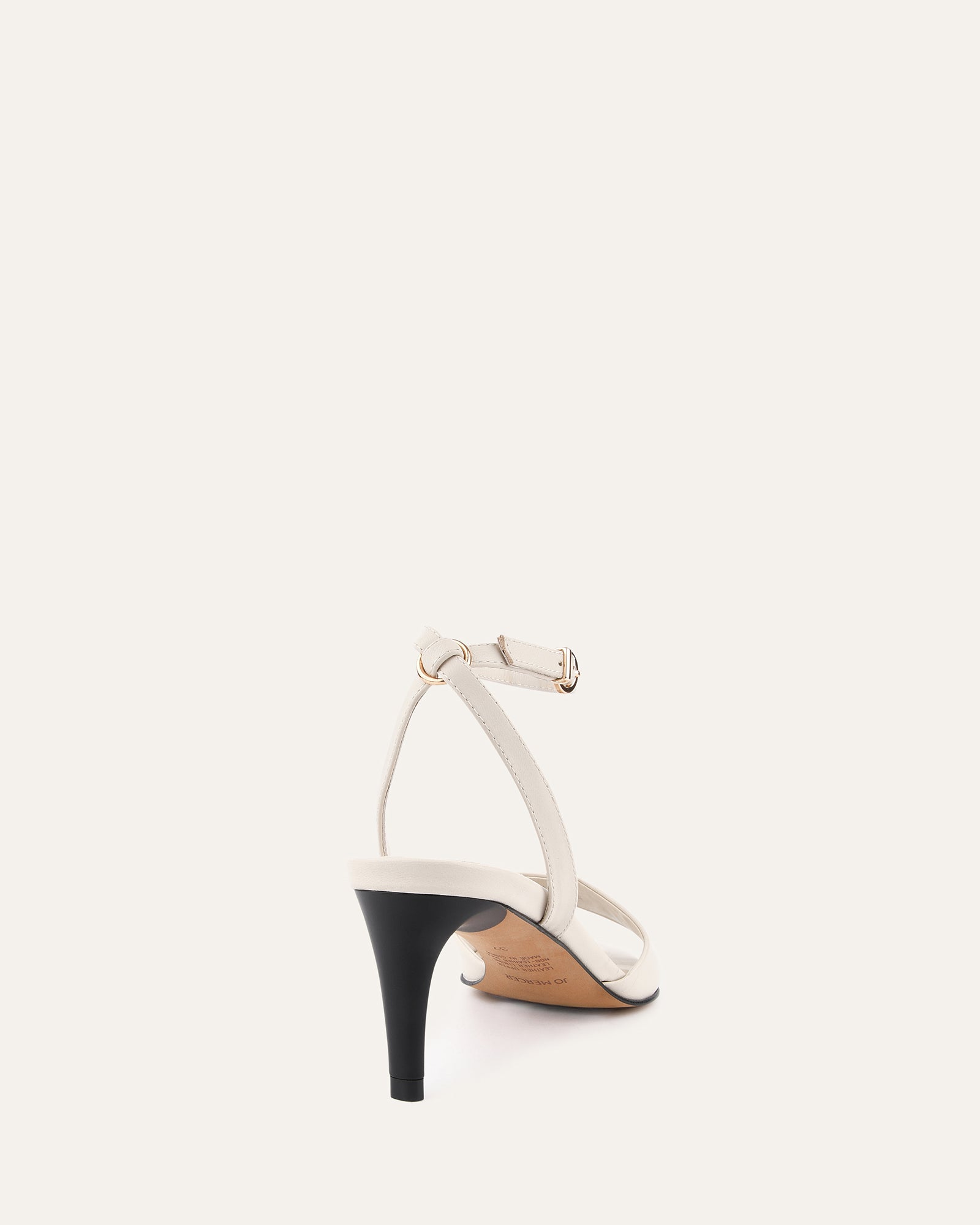 TANYA Women's Mid Heel Sandals - Comfortable Leather Summer Shoes for Casual Outings & Beach Vacations | Off-White Fashion Footwear for Weddings, Parties & Date Nights