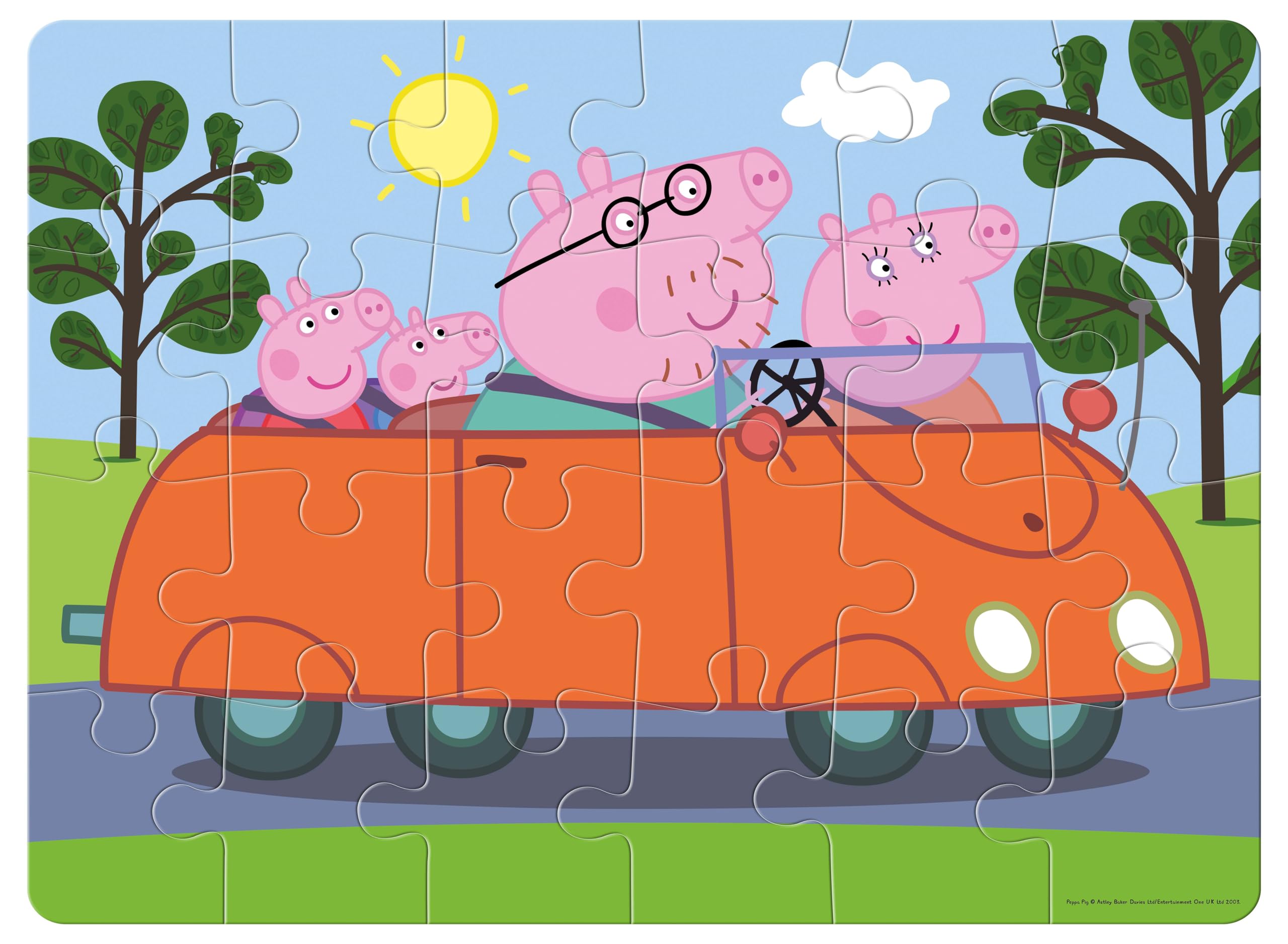 Peppa Pig Jigsaw Puzzle for Kids Ages 3+ | 24-Piece Educational Toy | Fun Brain Boosting Game for Focus & Memory Development | Perfect for Preschool Learning, Birthday Gifts & Family Game Night (Model 60403)