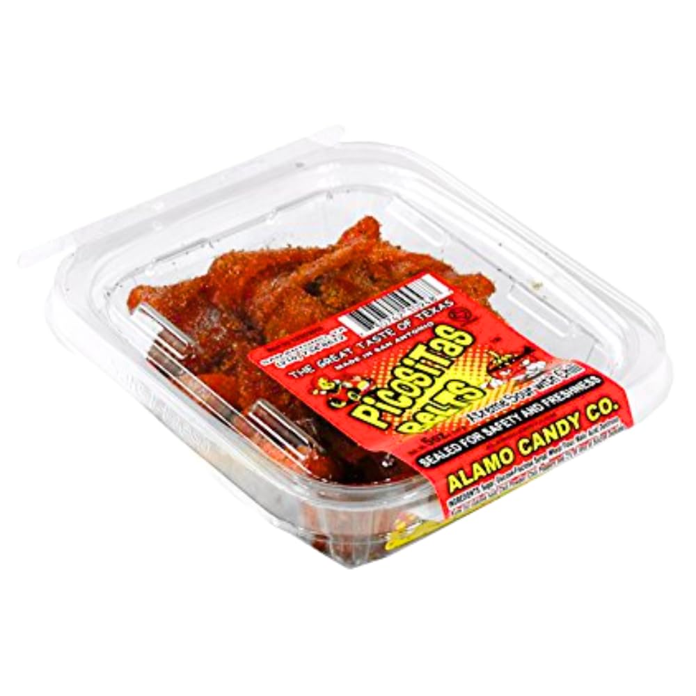 Alamo Candy Picositas Belt - 1 Count | Spicy Tamarind Sugar Candy | Authentic Mexican Treat for Parties, Snacking & Gifting