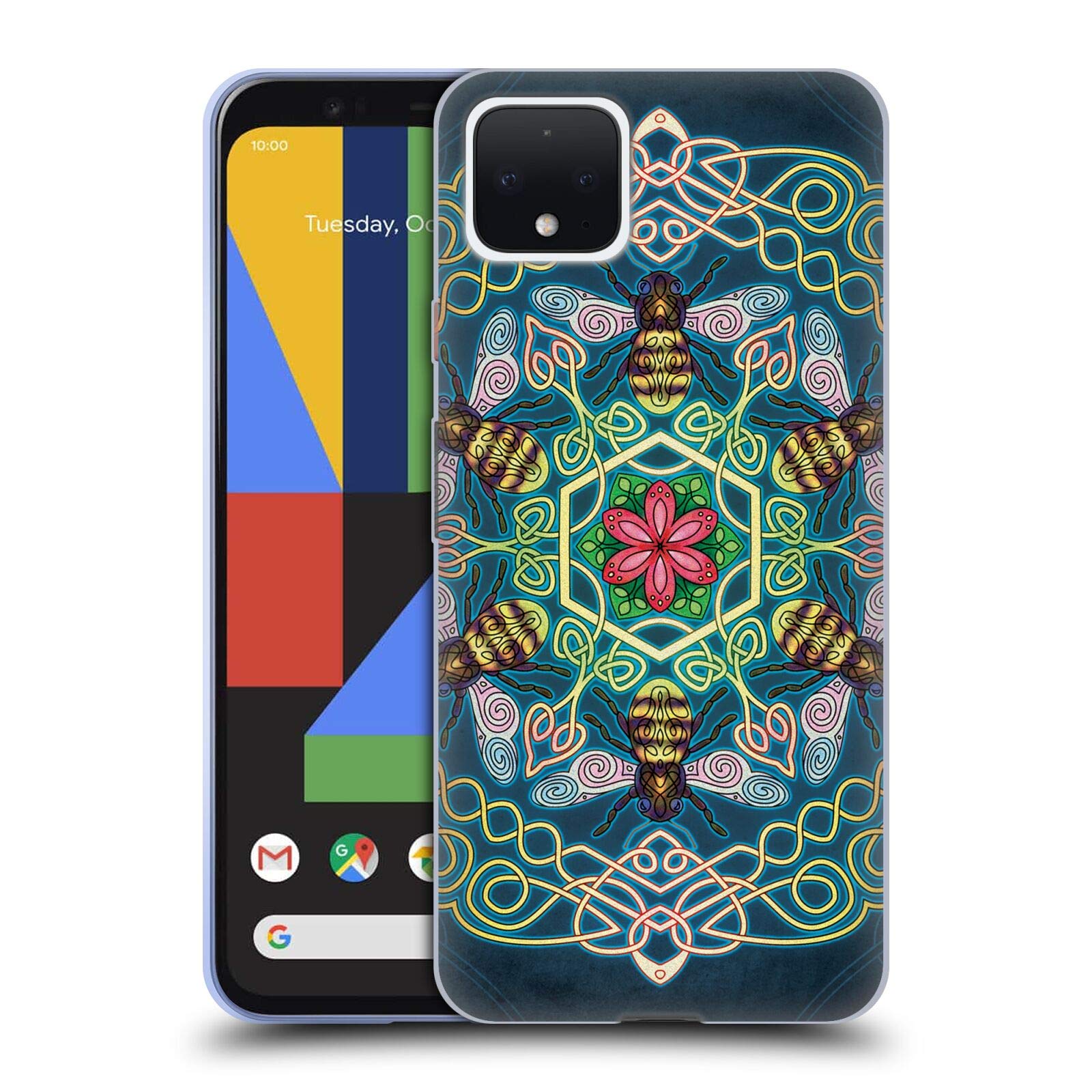 Brigid Ashwood Bees Celtic Case for Google Pixel 4 - Soft Gel Cover for Daily Protection