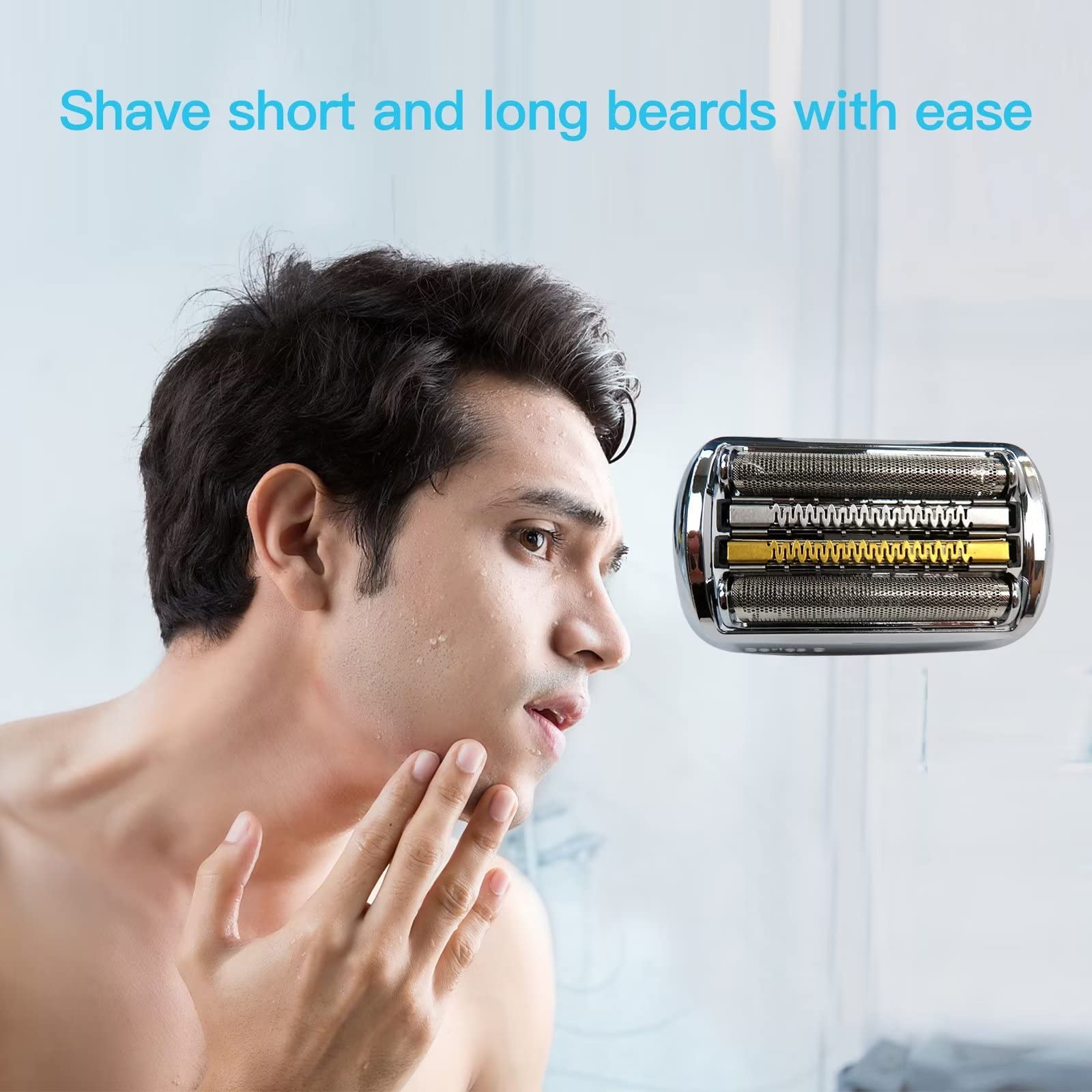 Braun 9293s 9385cc 9390cc Electric Shaver Replacement Heads - Precision Trimmer Blades for Men's Grooming - Perfect for Travel, Home & Office Use