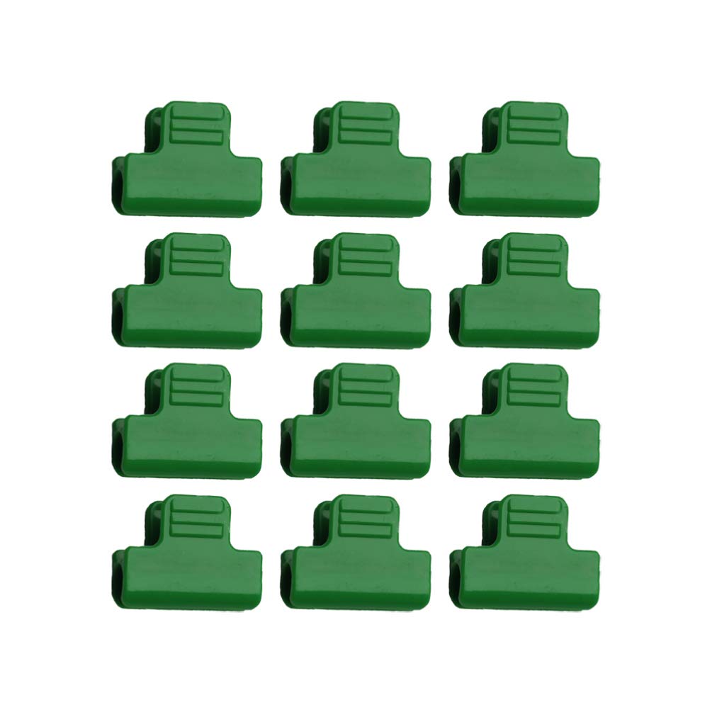 12-Pack Cabilock Greenhouse Frame Clips - Heavy Duty Steel Wire Tube & Film Clamps for Plant Support, Shed Insulation, and Net Folding - Ideal for DIY Greenhouse, Garden Shed, and Plant Protection