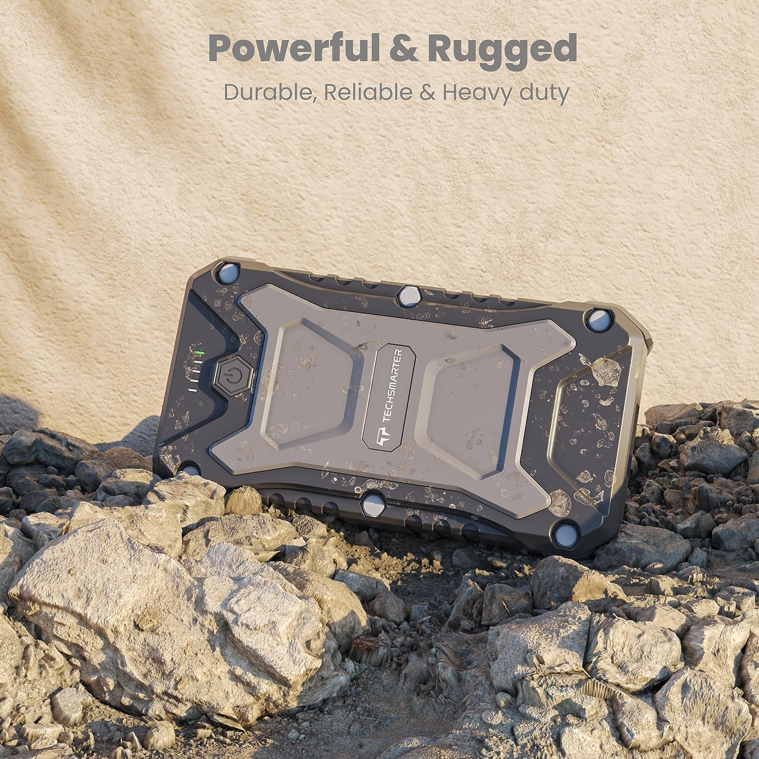 **10000mAh 18W Rugged & Waterproof Wireless Portable Charger | Fast USB-C Power Bank | Heavy Duty Battery Pack for iPhone 16, 15, iPad, Samsung Galaxy S24, S23, Android | Perfect for Camping, Hiking & Outdoor Adventures**
