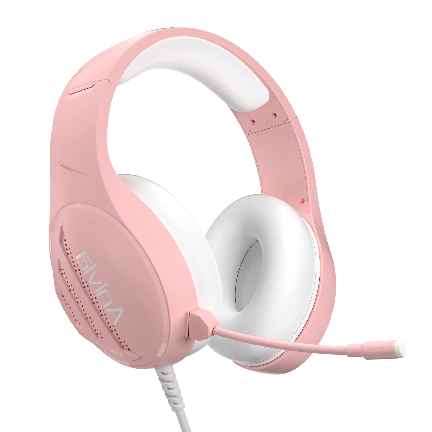 Anivia Stereo Gaming Headset with Mic for PC, PS5, Xbox - Pink for Immersive Play