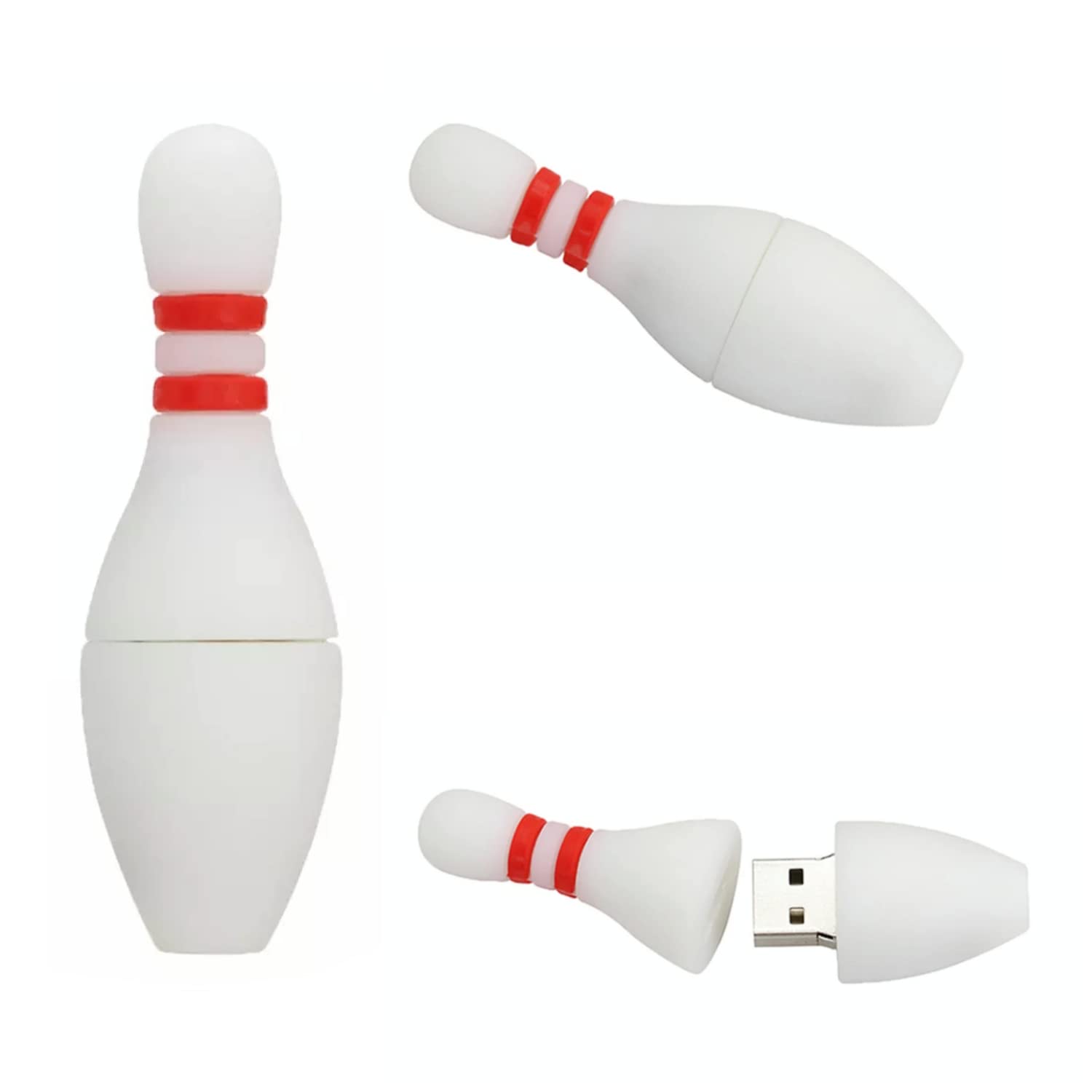 Bowling Pin Shaped USB Flash Drive - 32GB Cute Thumb Drive for Data Storage - Perfect for Students, Office & Gifts