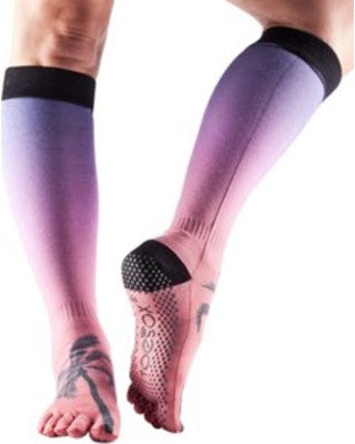 ToeSox Scrunch Knee High Grip Socks - Non-Slip Yoga, Pilates & Dance Socks for Women - Perfect for Barre, Ballet & Workout - Breathable & Comfortable