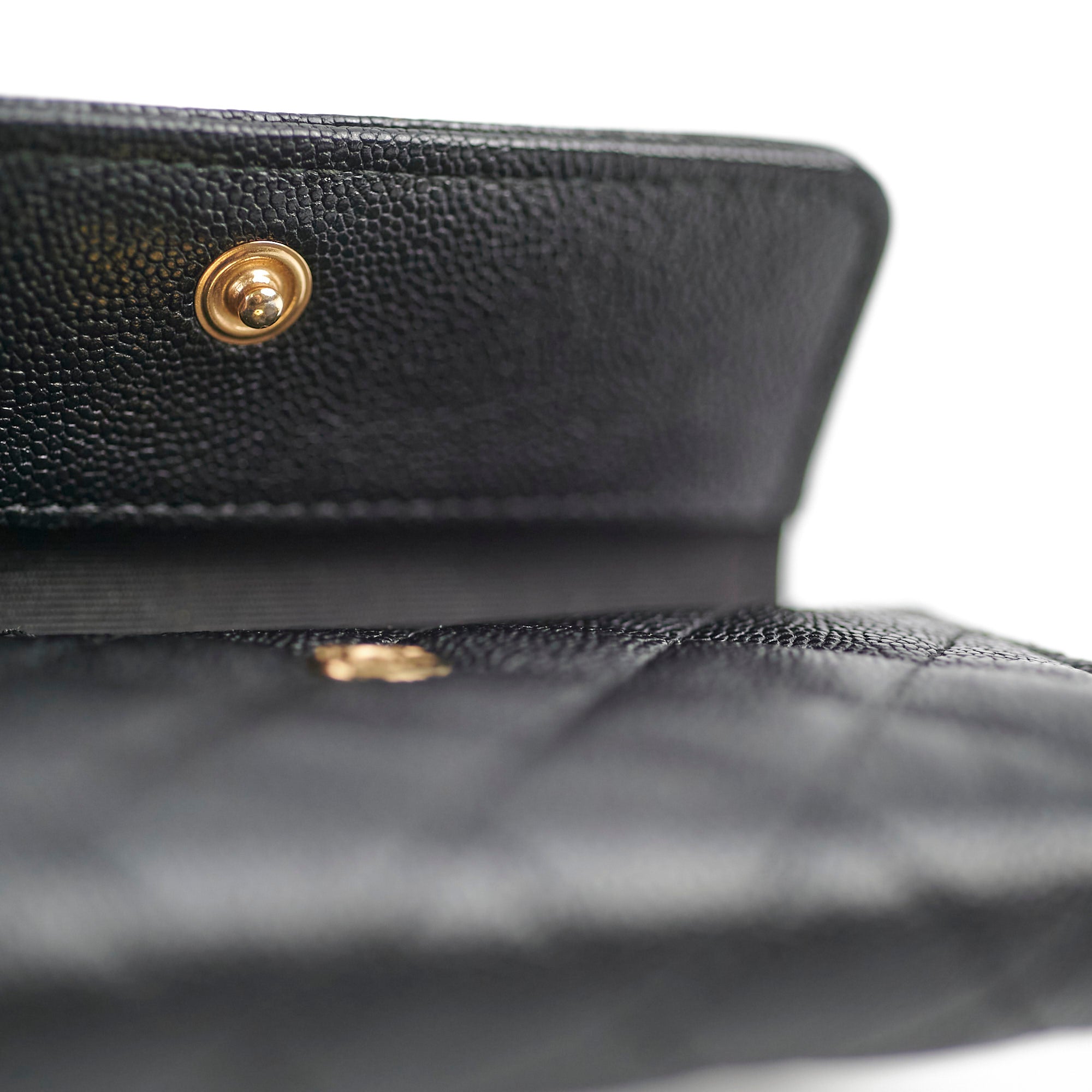 Chanel Caviar Leather Boy Key Holder - Black Luxury Keychain for Women | Perfect for Keys, Cards & Everyday Essentials
